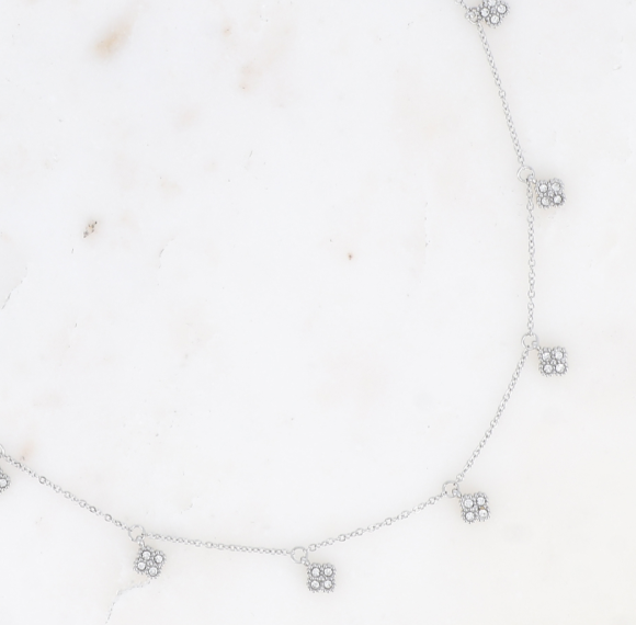 Collier Trèfle n°2 argenté