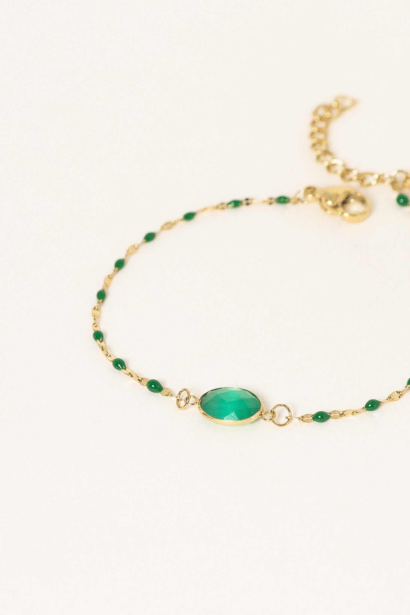 bracelet-noelynn-vert-acier-inoxydable