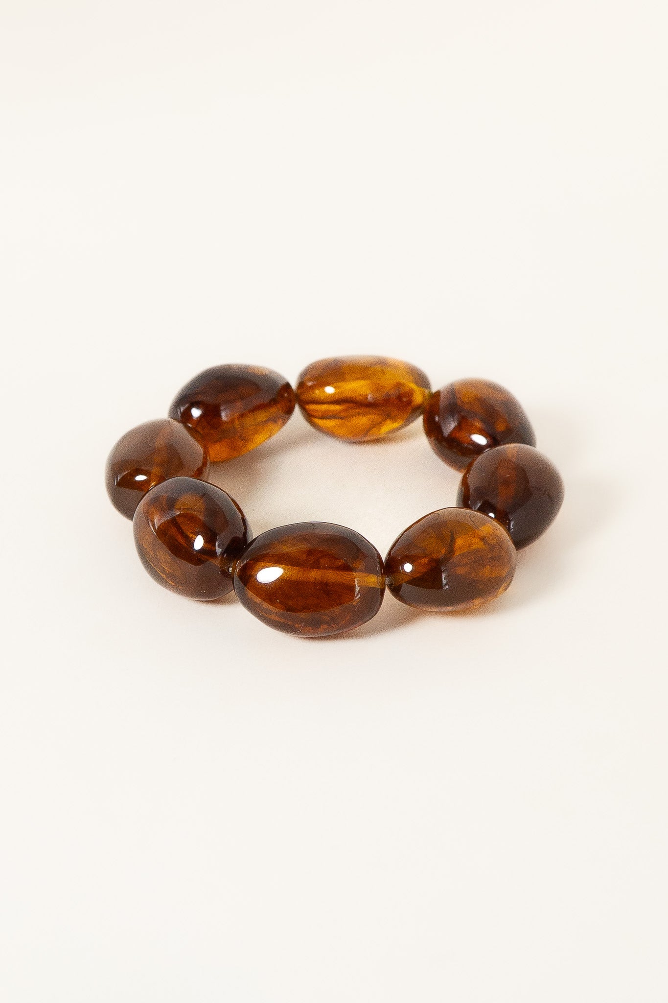 bracelet-bubble-marron-oval-resine