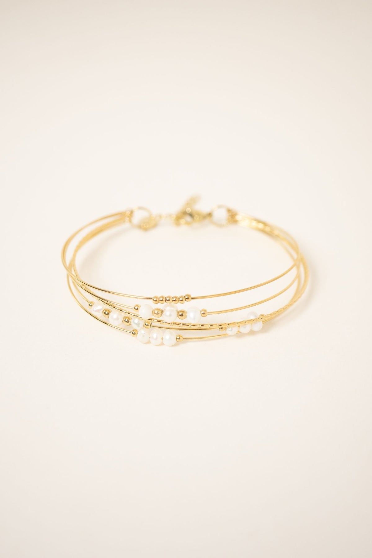 Bracelet Perles Eau Douce Avec Fermoir Or 18 Carats - Occasion, Longueur 18 Cm