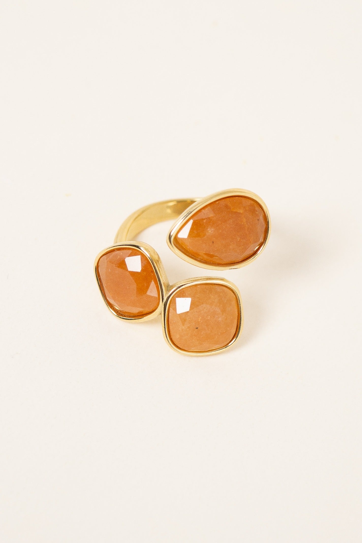 bague-piana-aventurine-orange-acier-inoxydable
