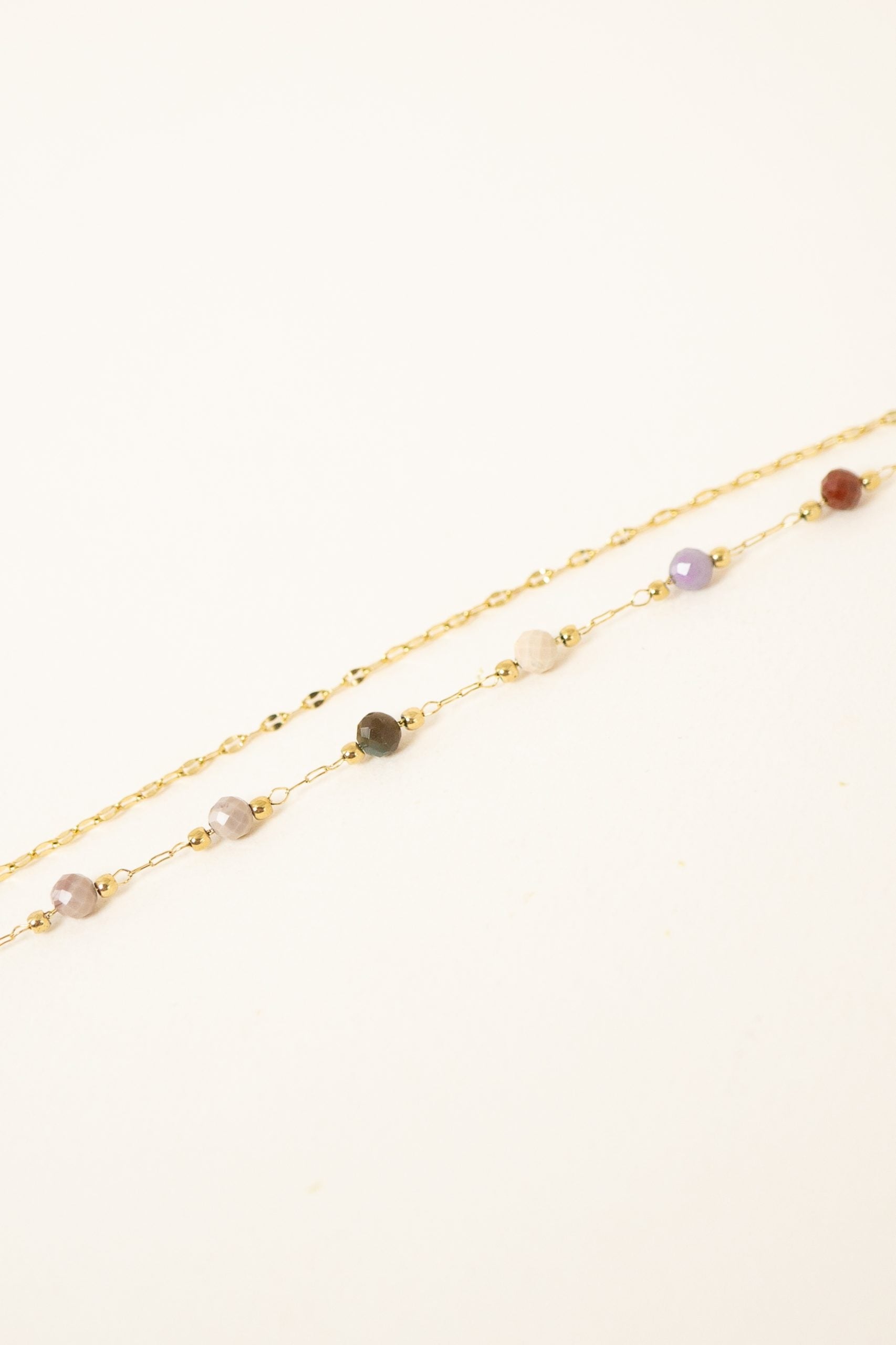 bracelet-cheville-colette-double-agate-rose-acier-inoxydable