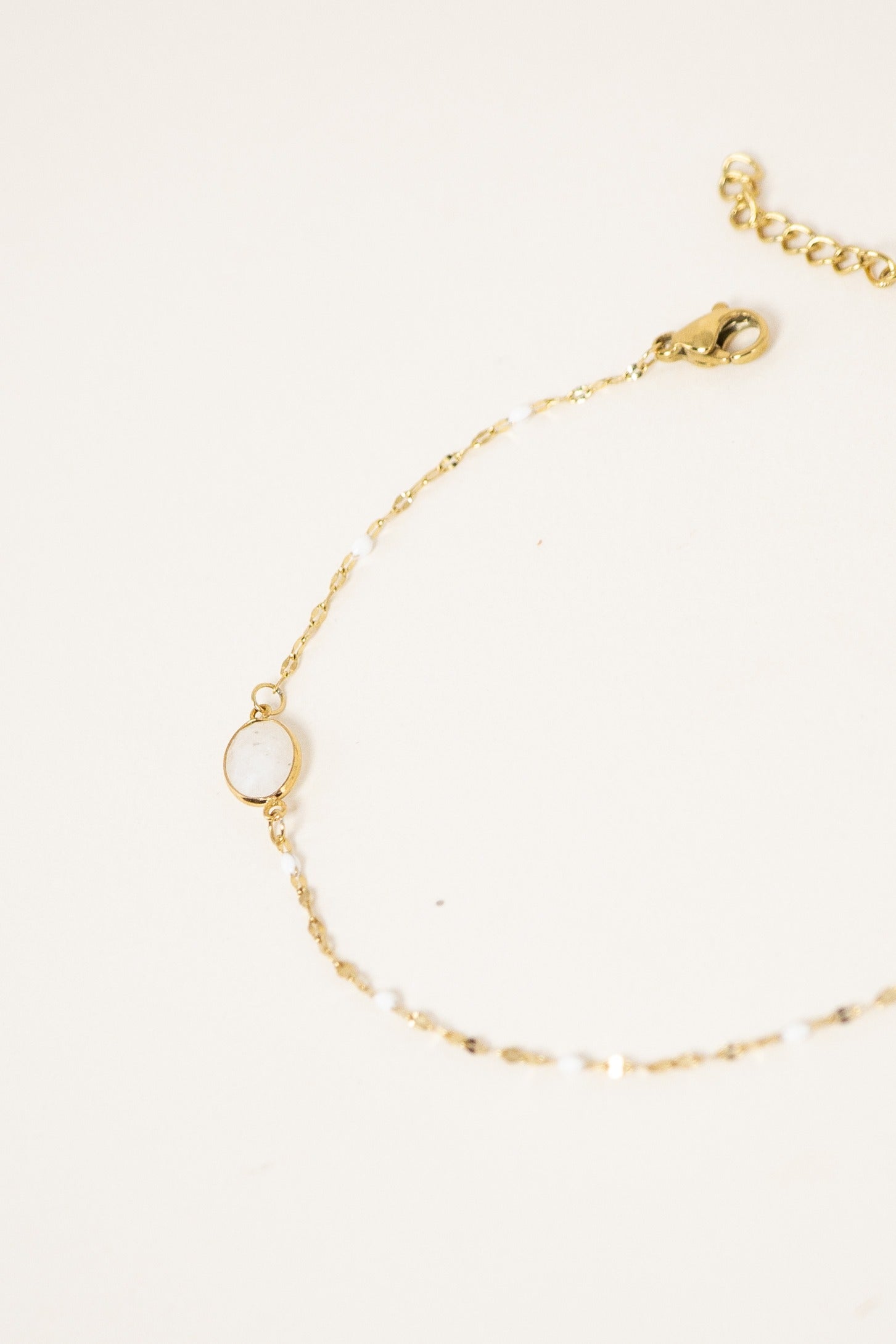 bracelet-cheville-noelynn-nacre-acier-inoxydable