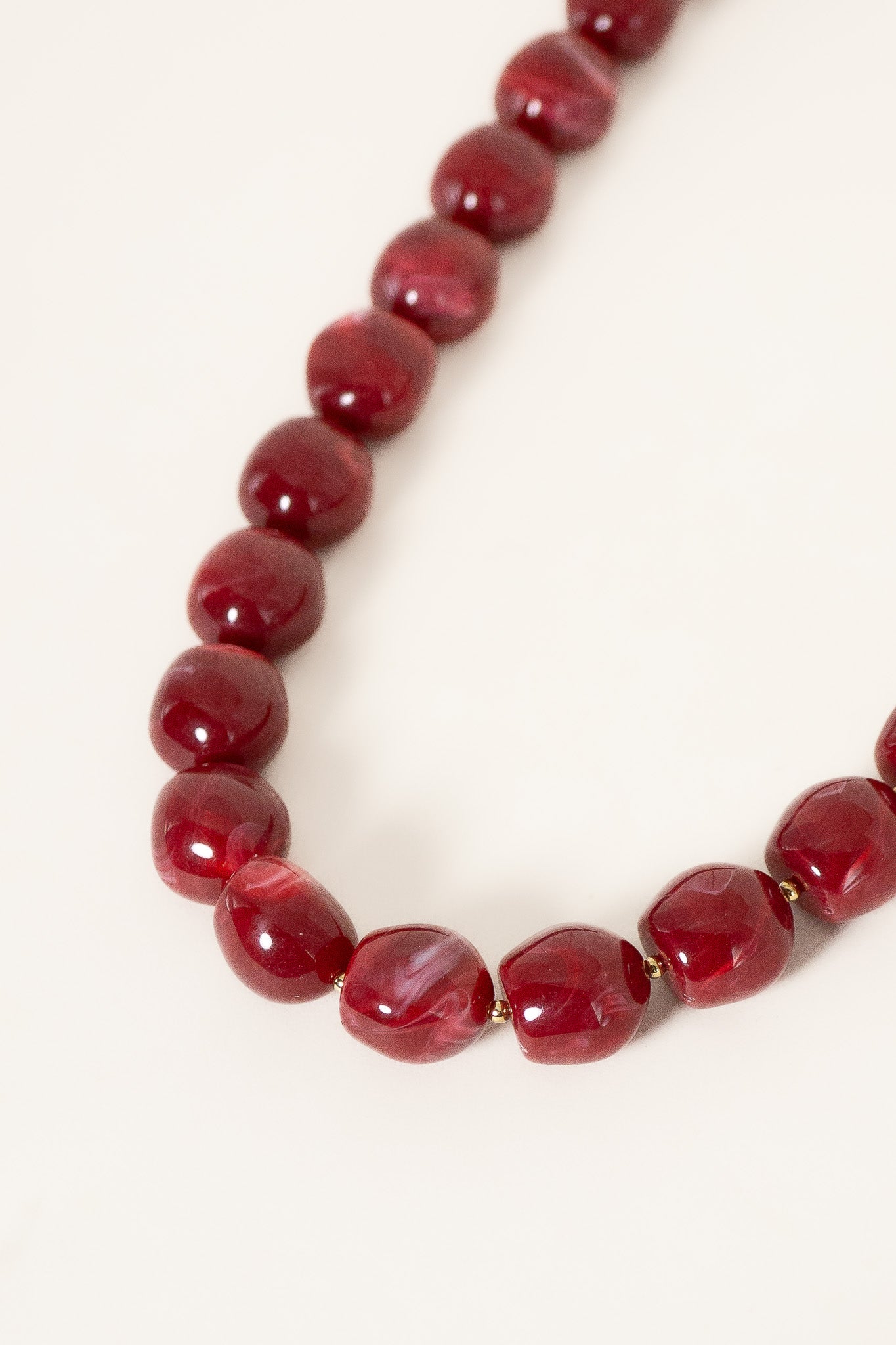 collier-bubble-rouge-acier-inoxydable