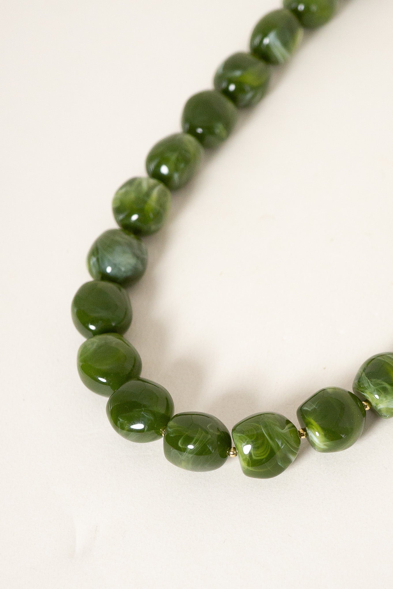 collier-bubble-vert-acier-inoxydable