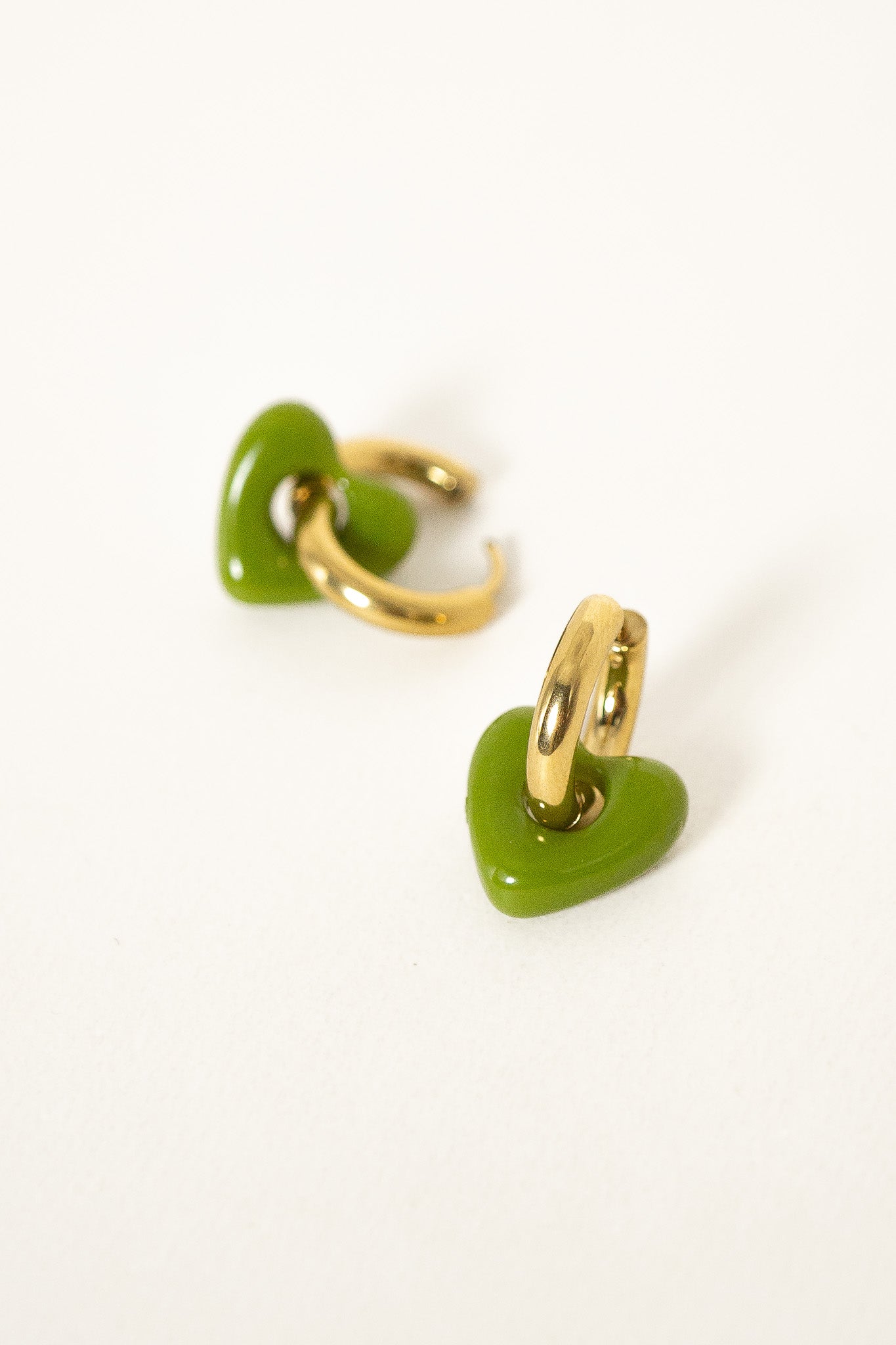 creoles-mi-amor-vert-acier-inoxydable