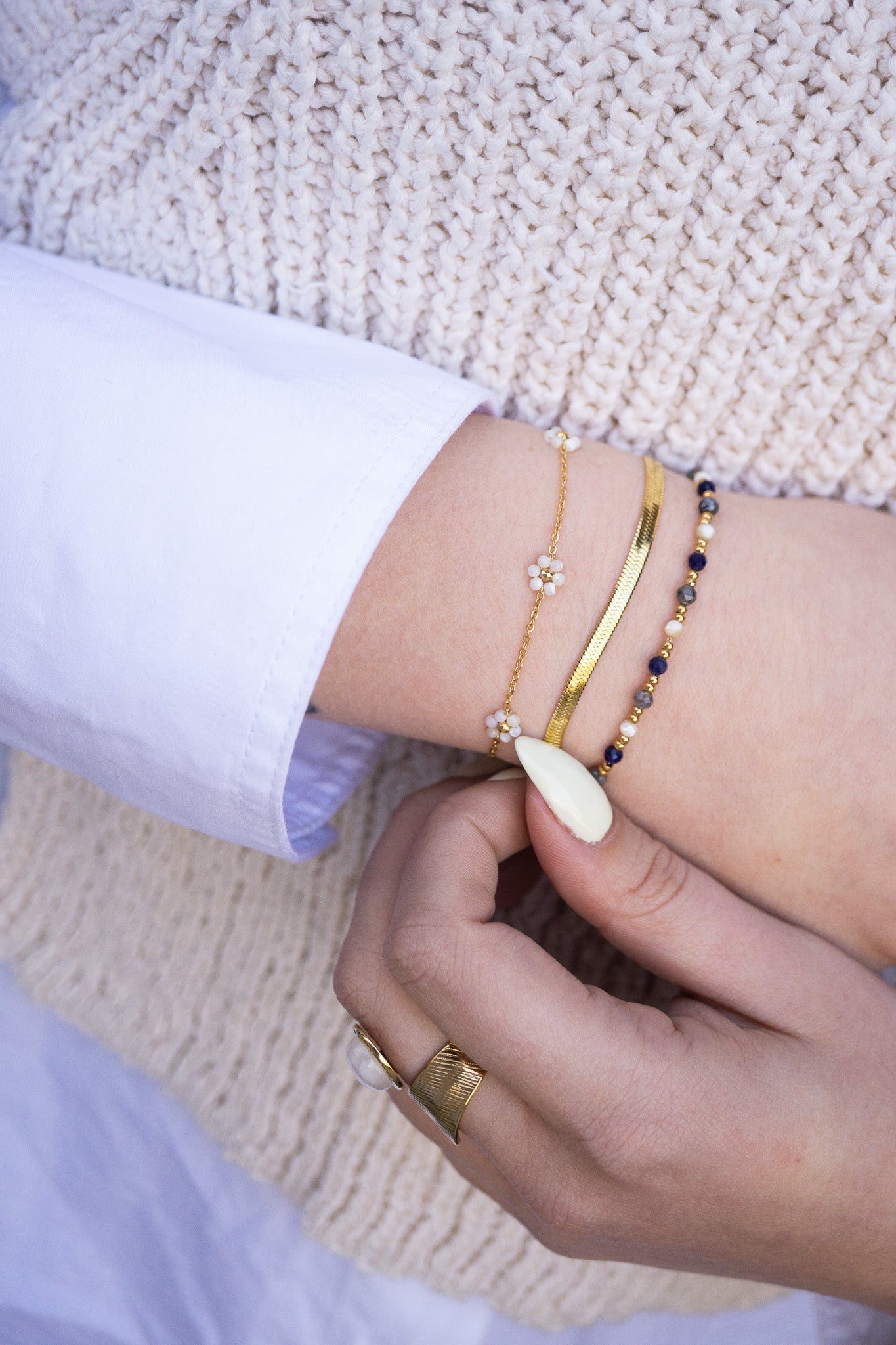 bracelet-doré-acier-inoxydable-emile