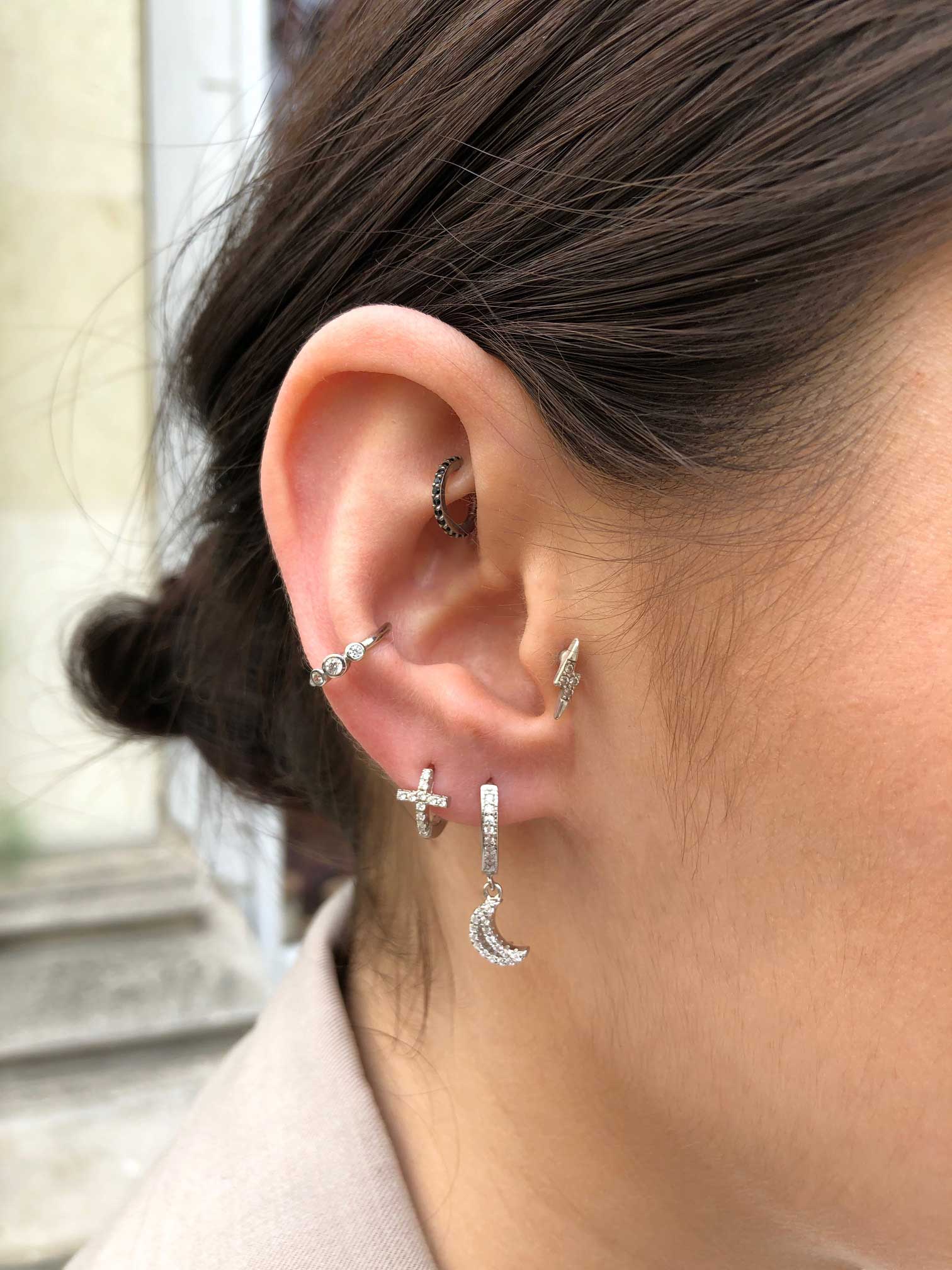 Mini créole Luna - Argent 925