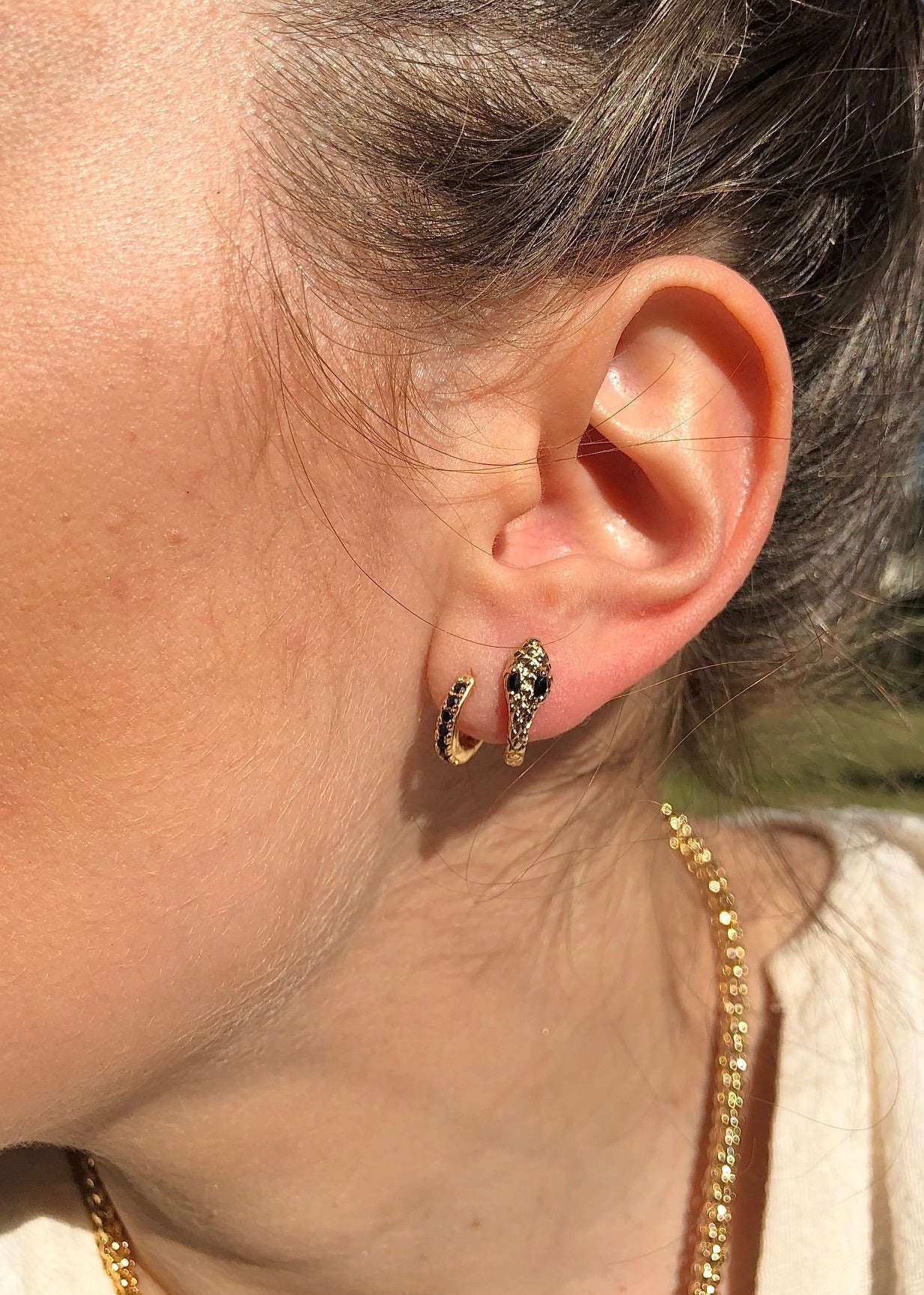 Mini créole Snake "Yeux noirs"