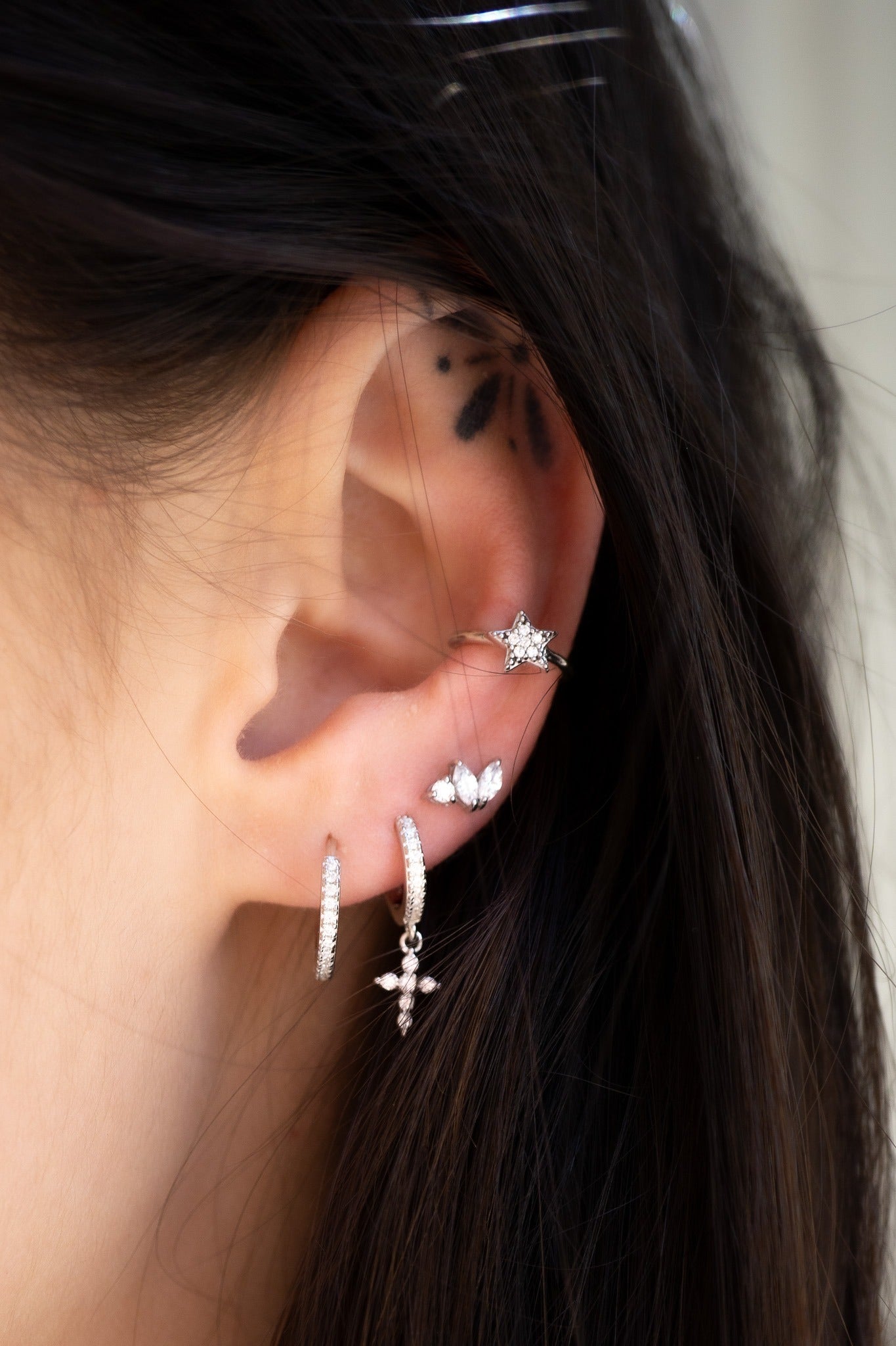 Bague d'oreille Shine - Argent 925