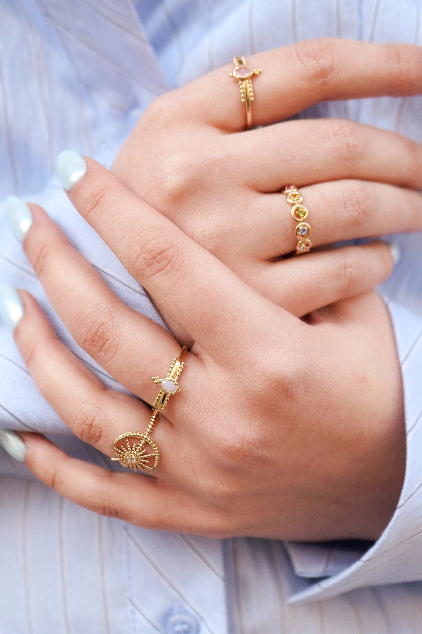 Bague Fiona "Pierre de lune"