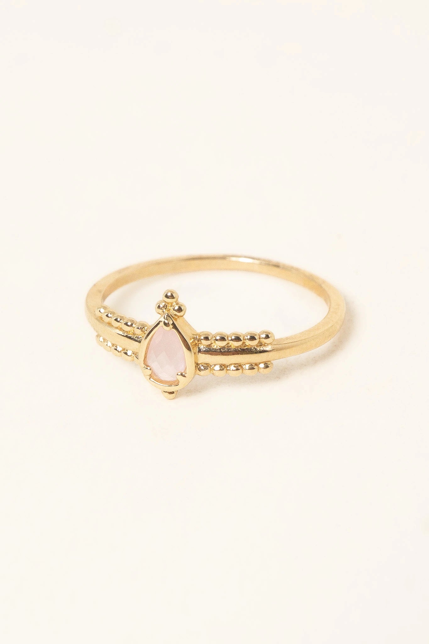 Bague Fiona "Rose laiteux"