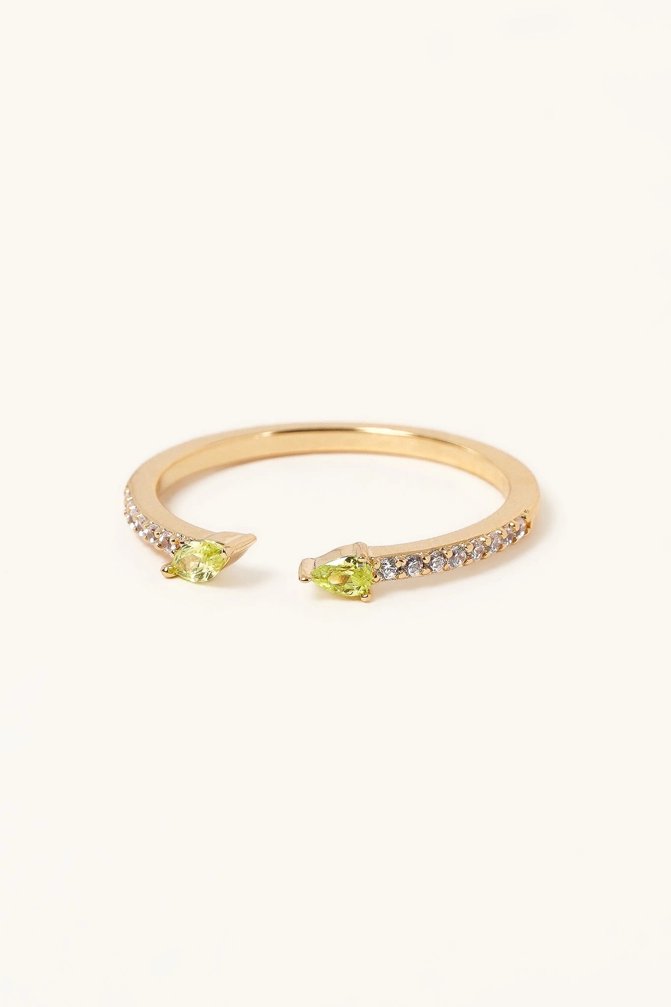 Bague Milia "Vert Citron"