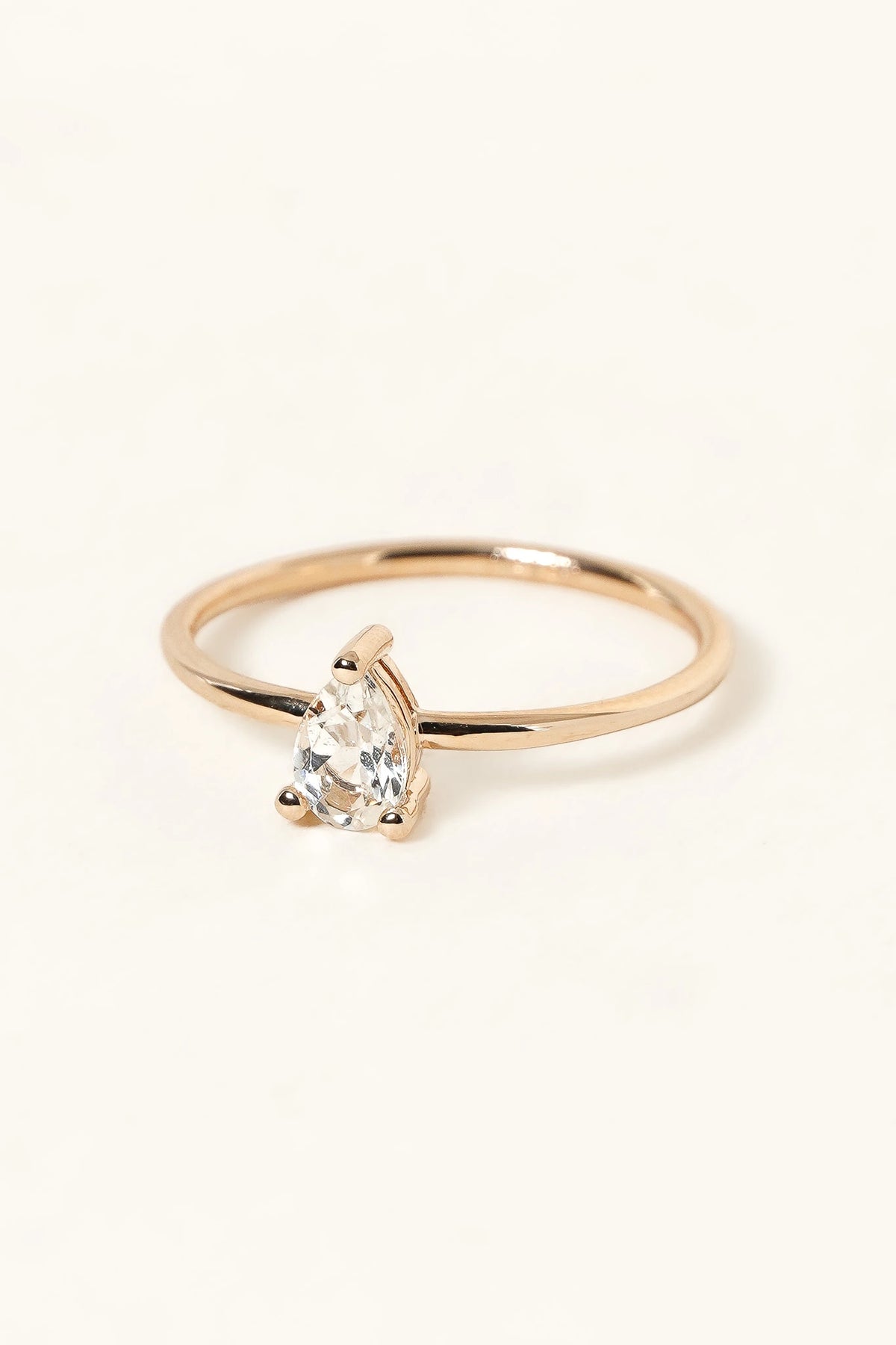 Bague Selma "Topaze Blanche" - Ana&Cha