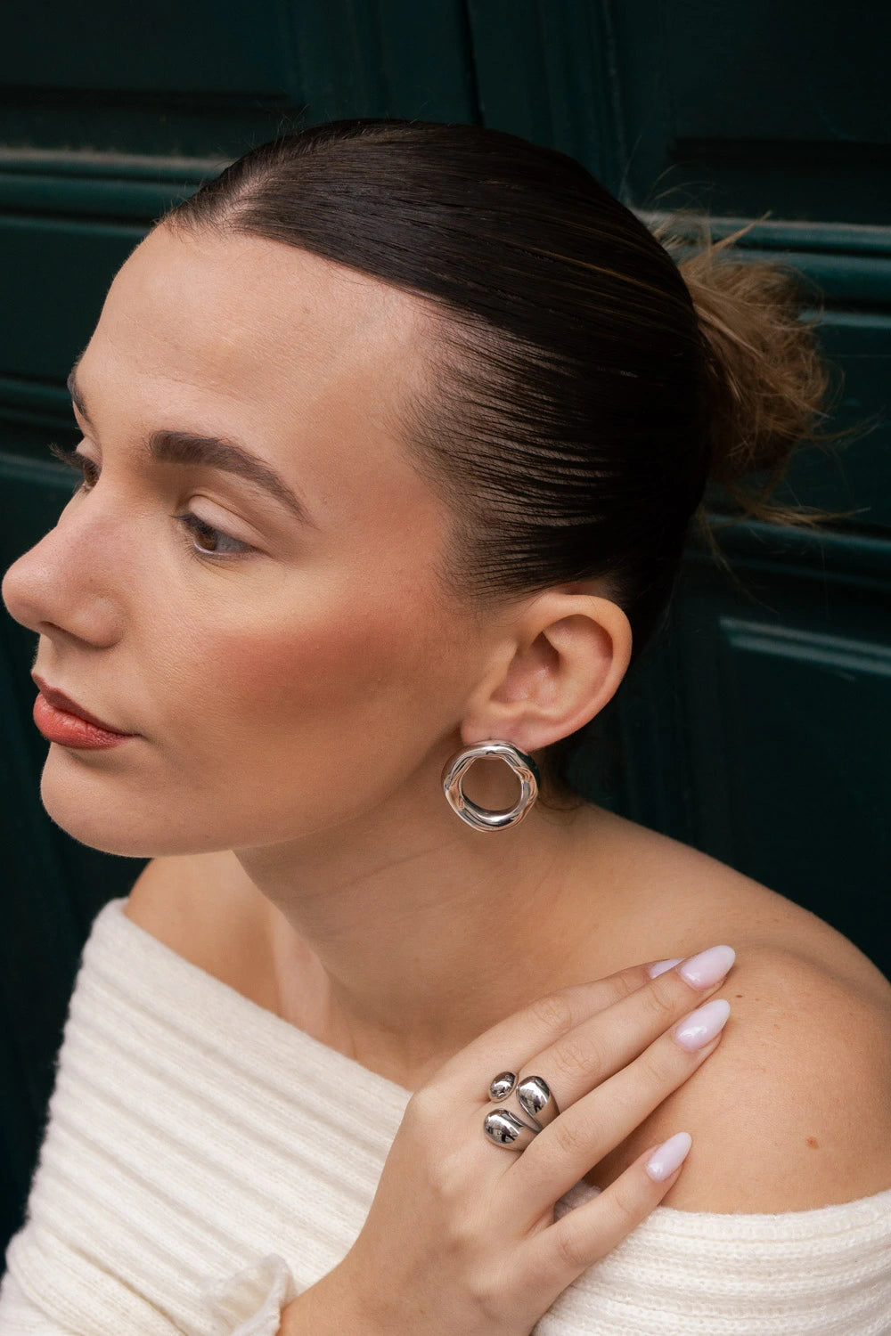 Boucles d'oreilles Ophélie - Argenté