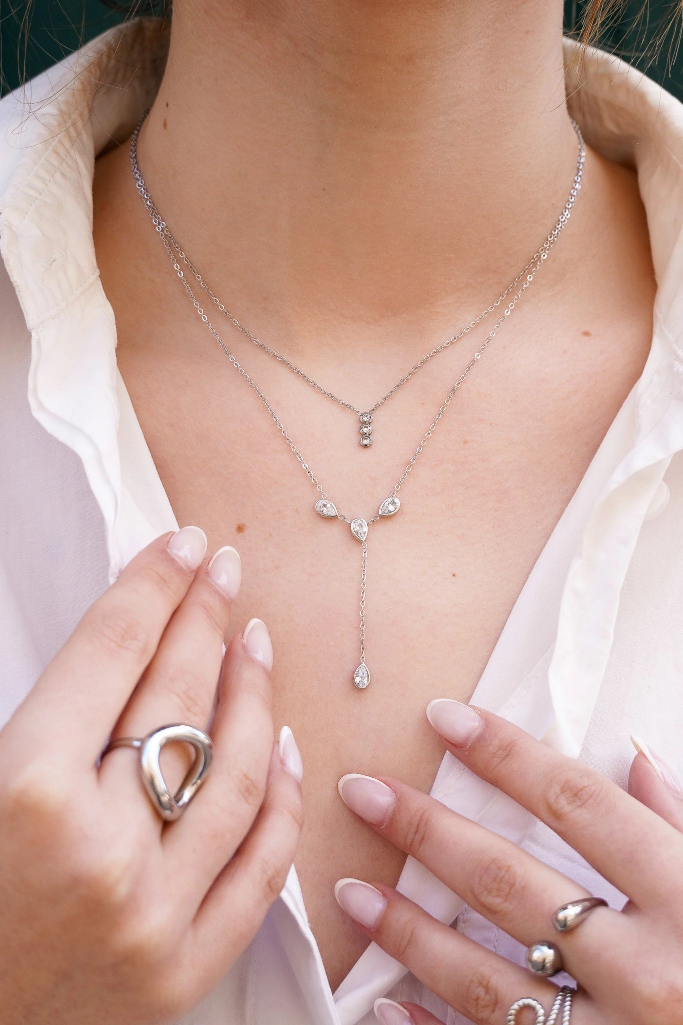 Collier Marquise - Argenté