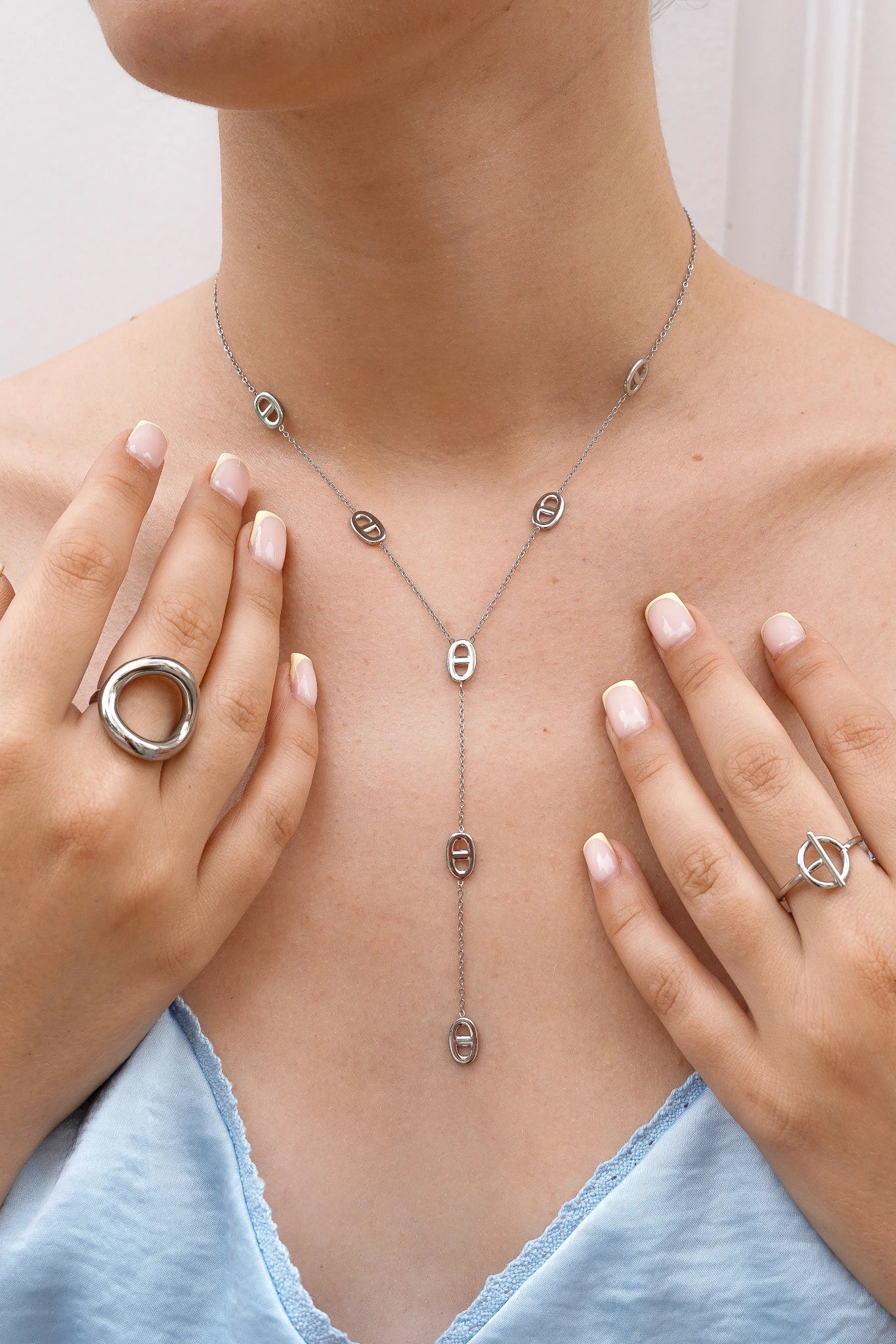 Collier Novare "Y" - Argenté
