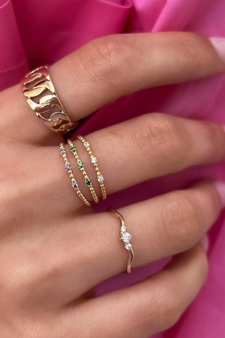 Bague Viviane "Violet"