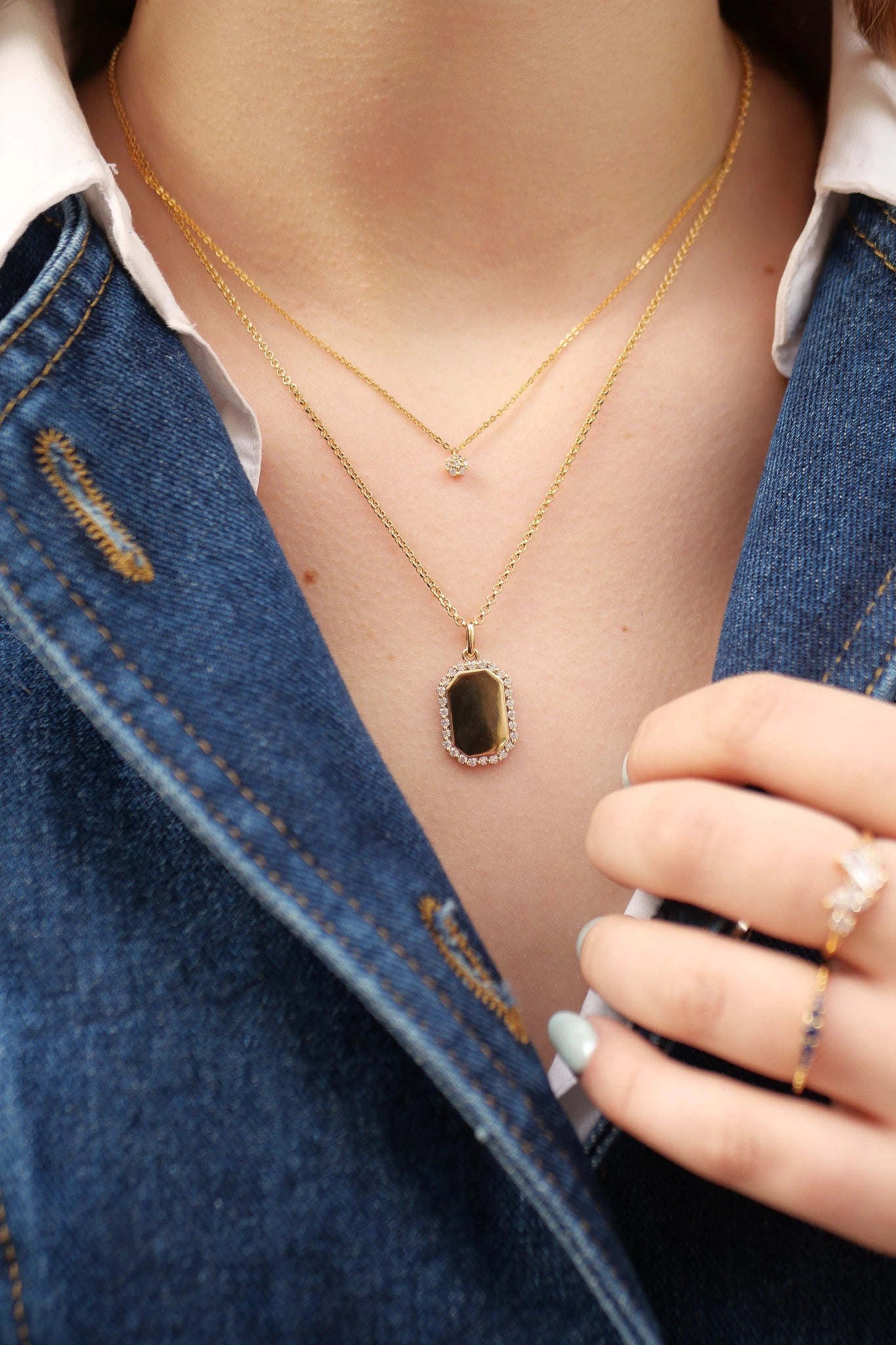 Pendentif Sophia "Rectangle"