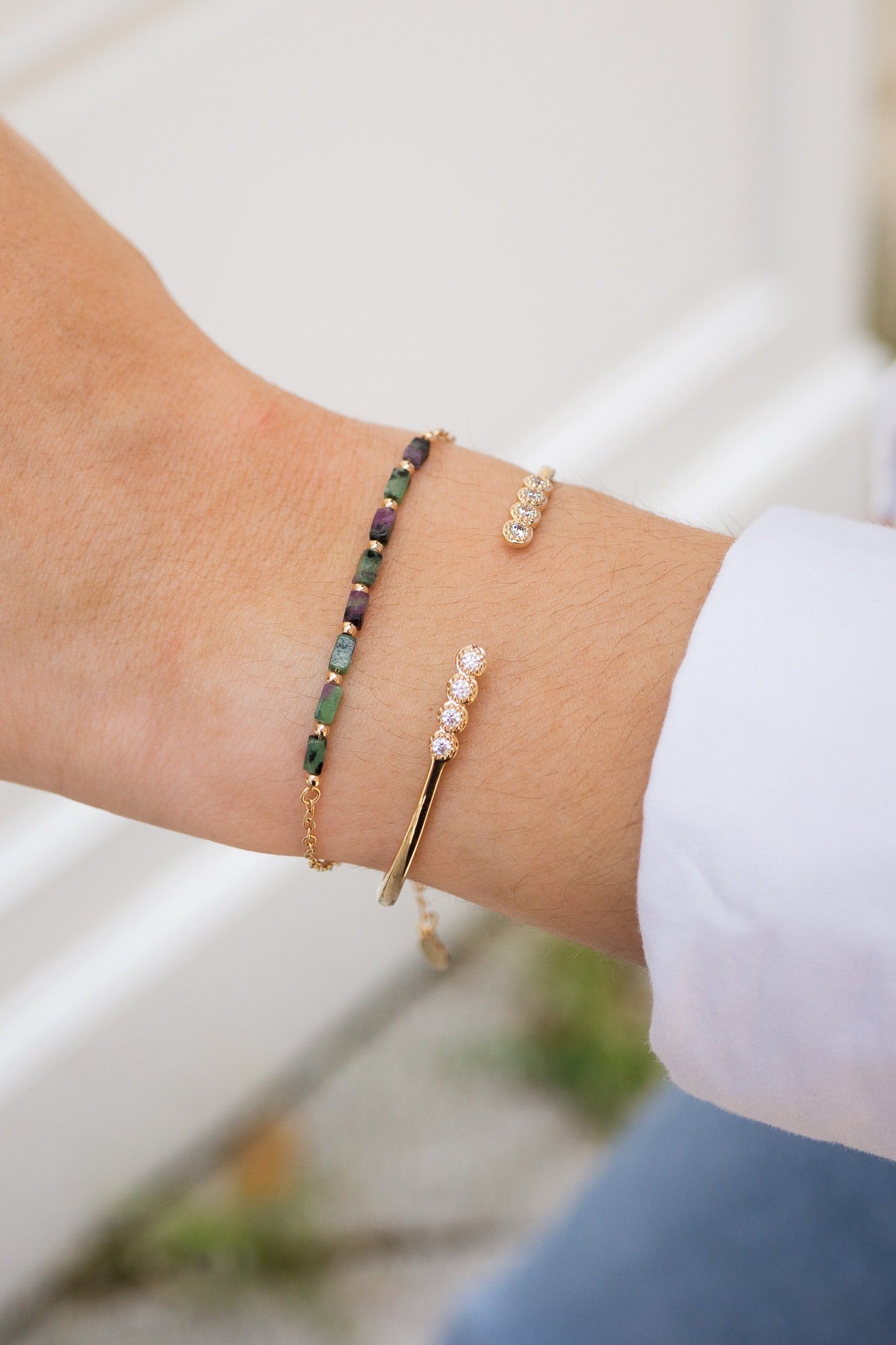 Bracelet Aveiro "Rubis zoisite"