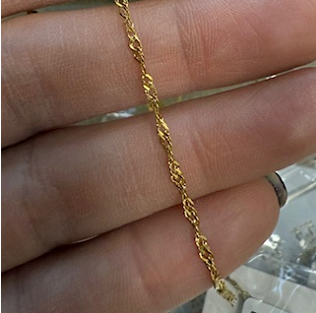 BP-Chaine acier 8 « Torsade épaisse »
