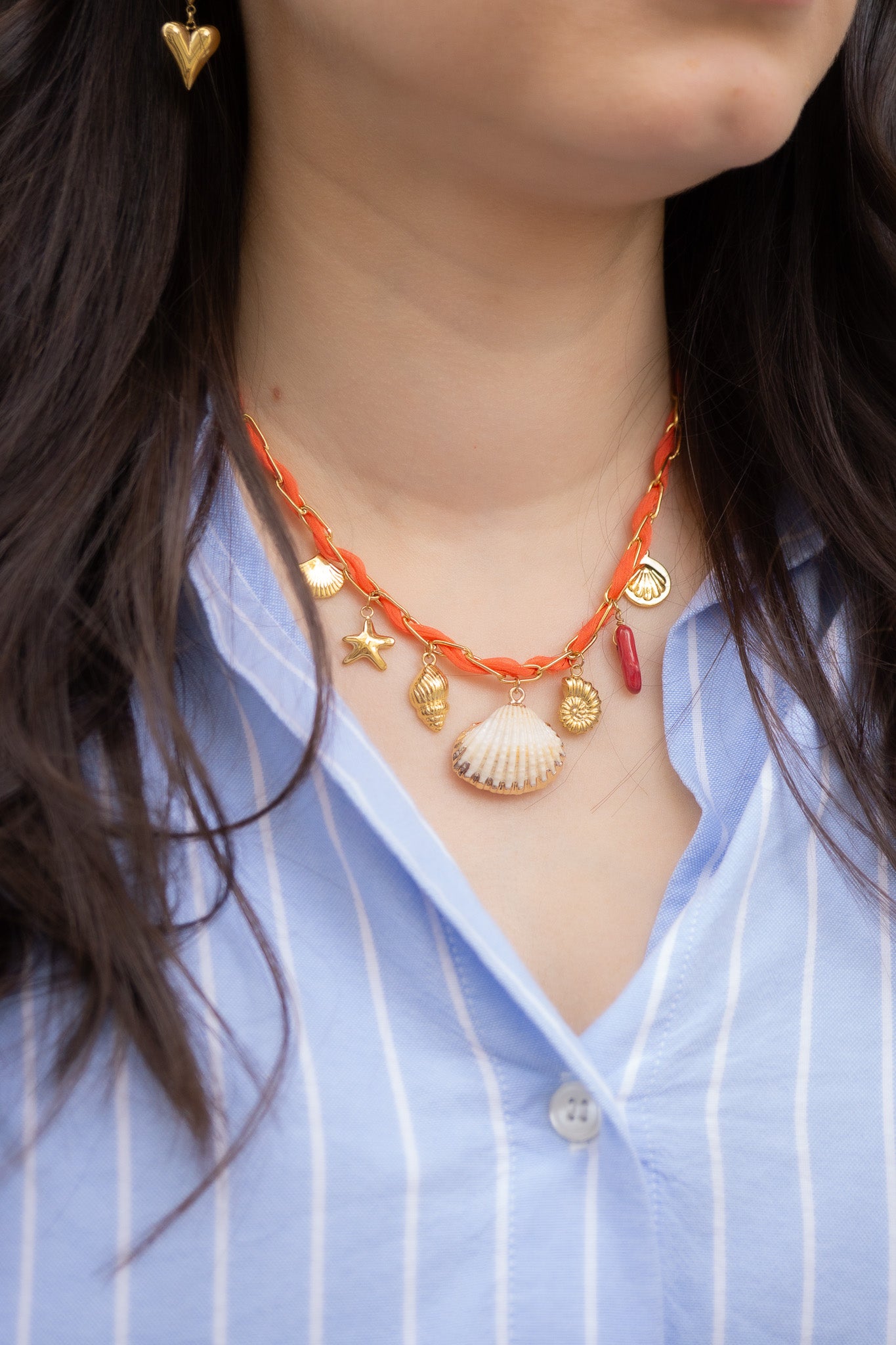 collier-shelly-orange-acier-inoxydable