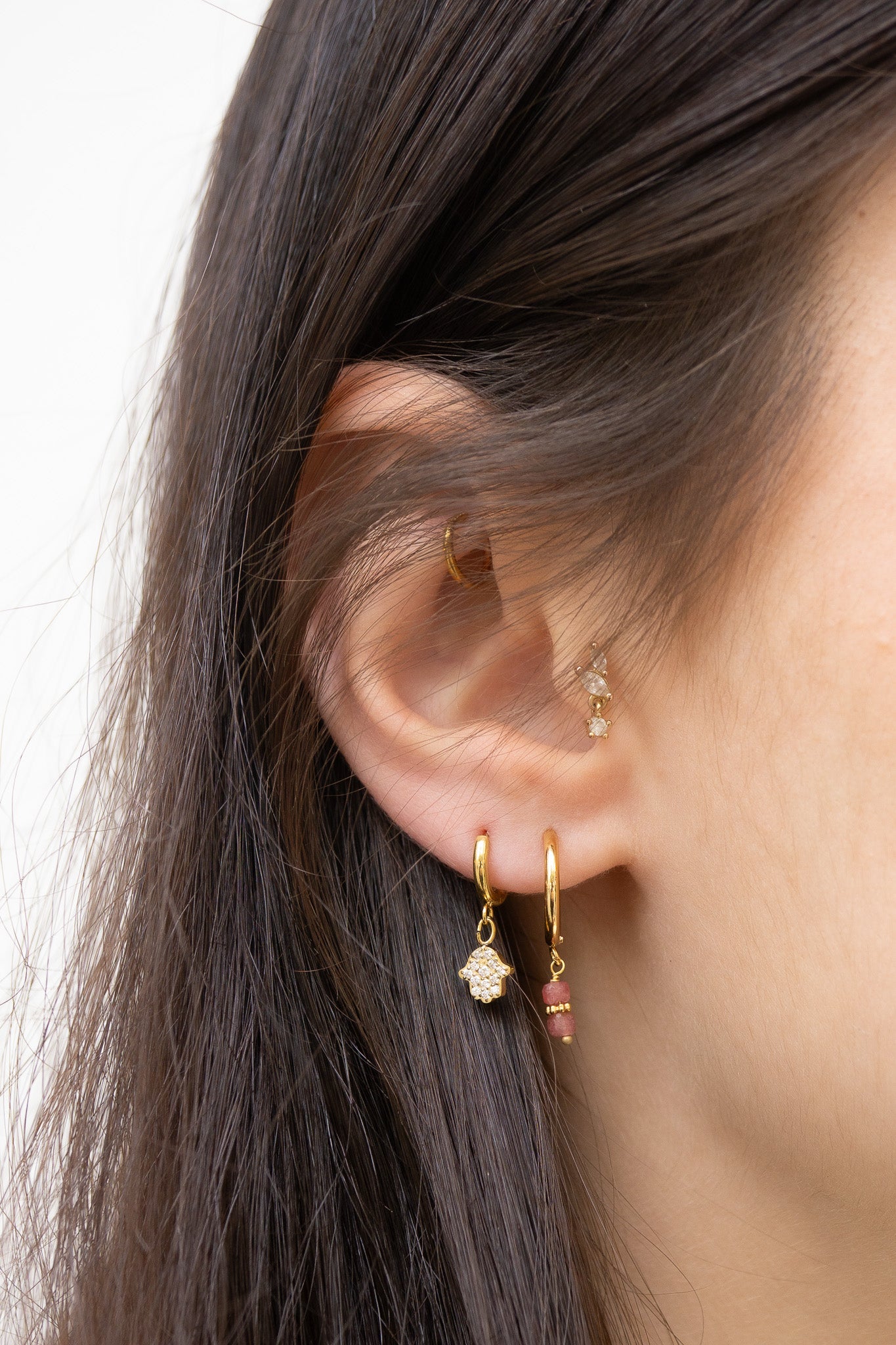 mini-creole-joline-rose-acier-inoxydable