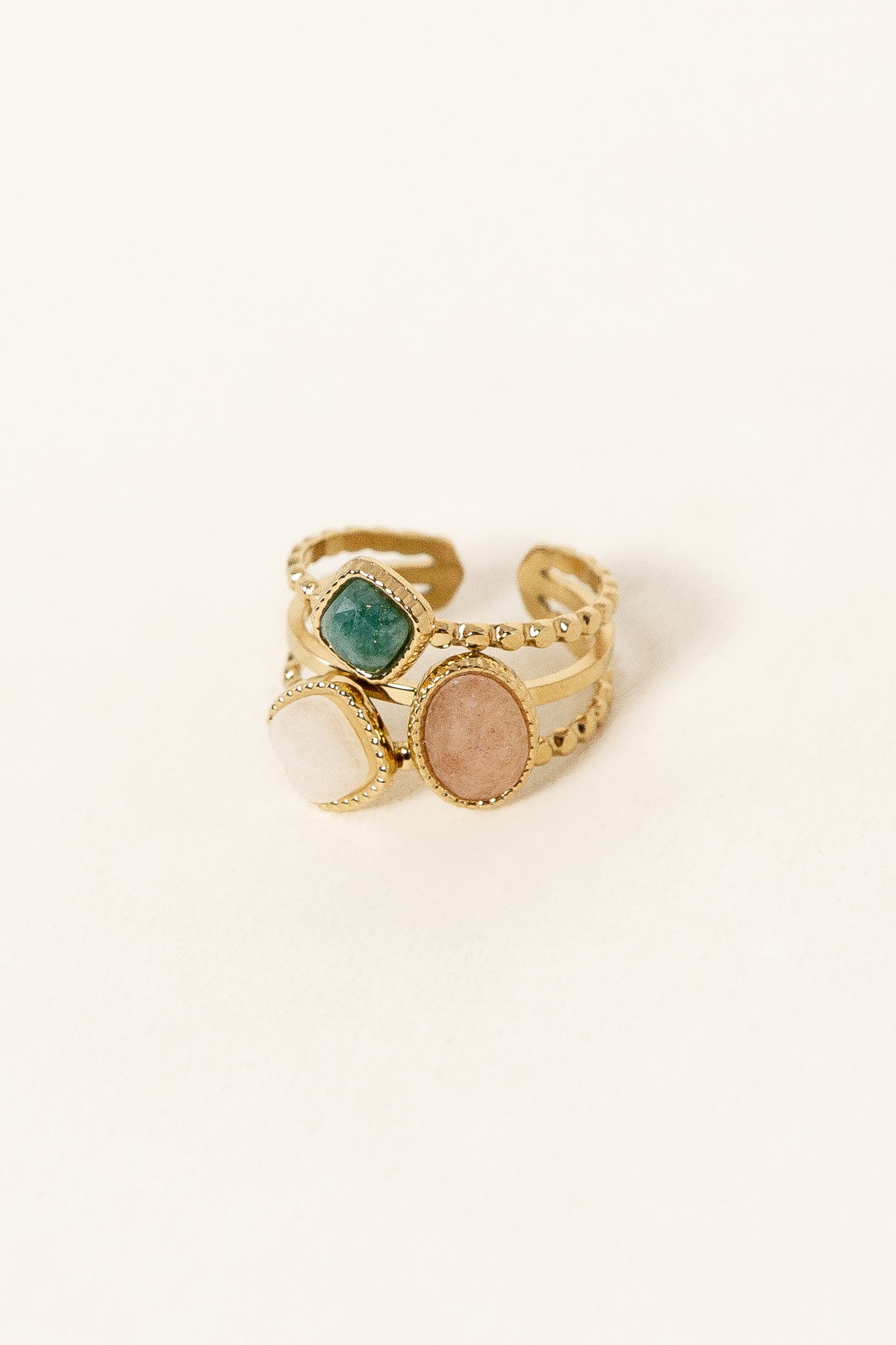 bague-sora-quartz-fraise-acier-inoxydable