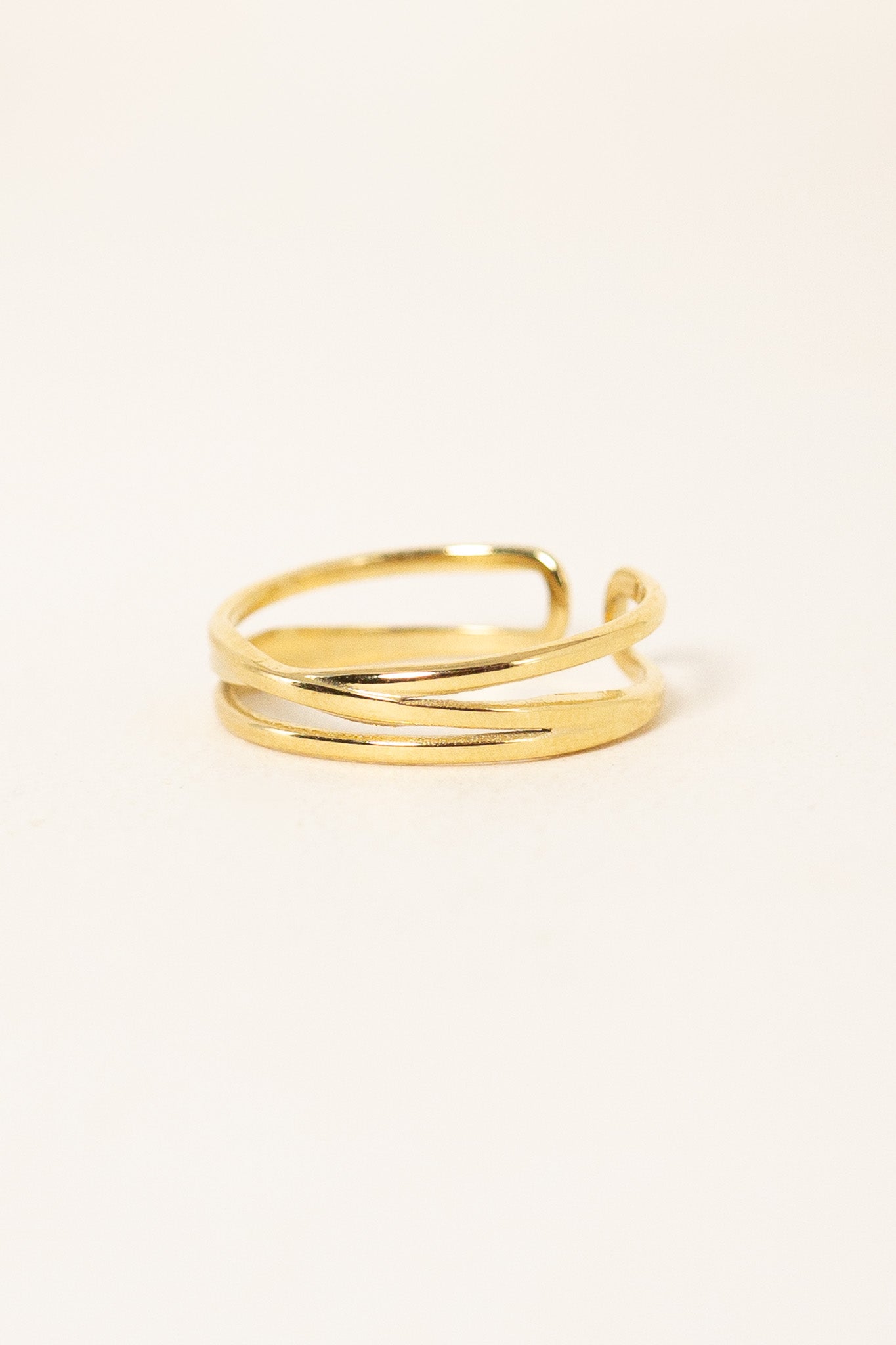 bague-trio-dore-acier-inoxydable