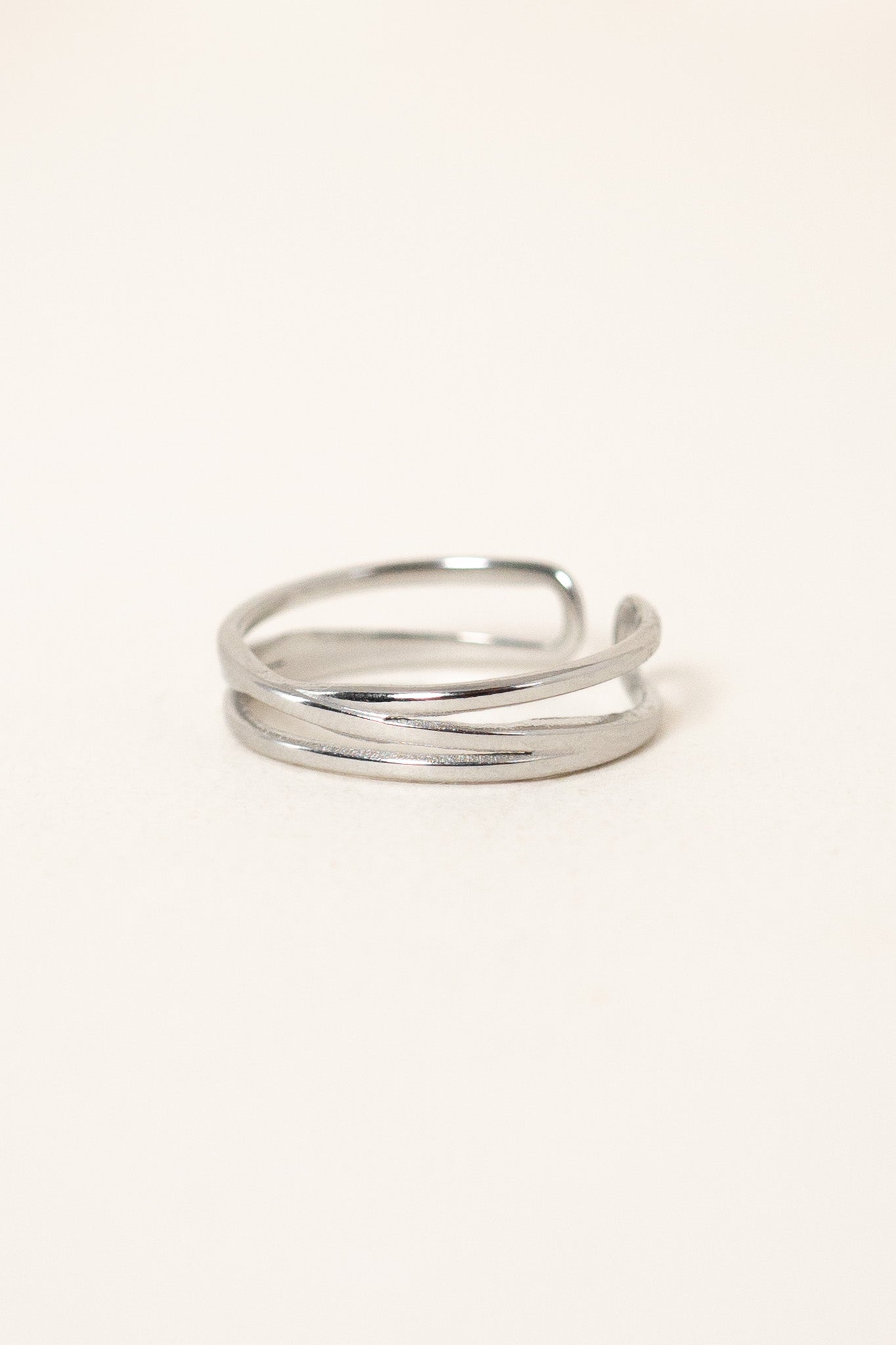 bague-trio-argent-acier-inoxydable