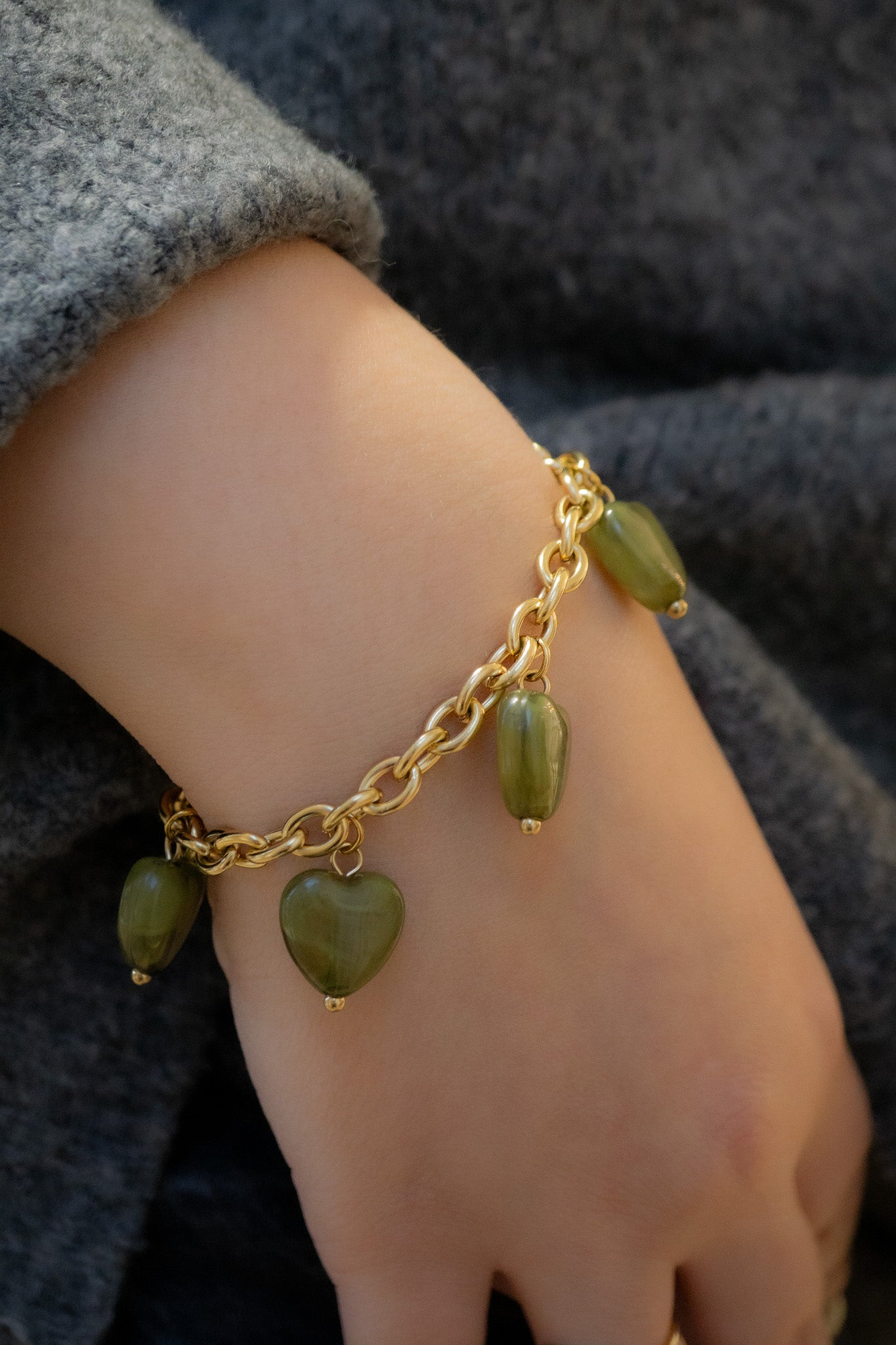 bracelet-sweet-vert-acier-inoxydable