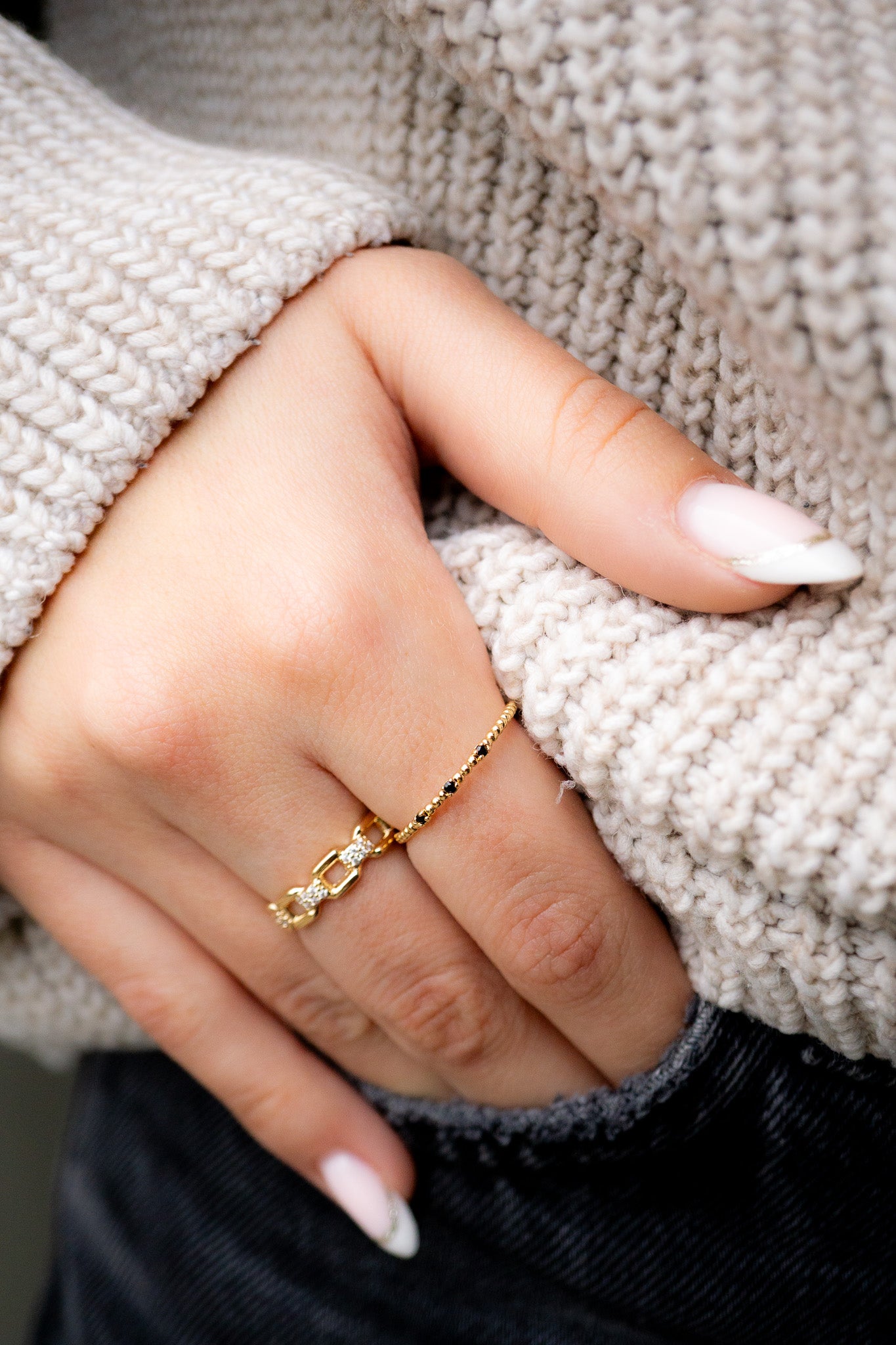 bague-viviane-chain-plaque-or