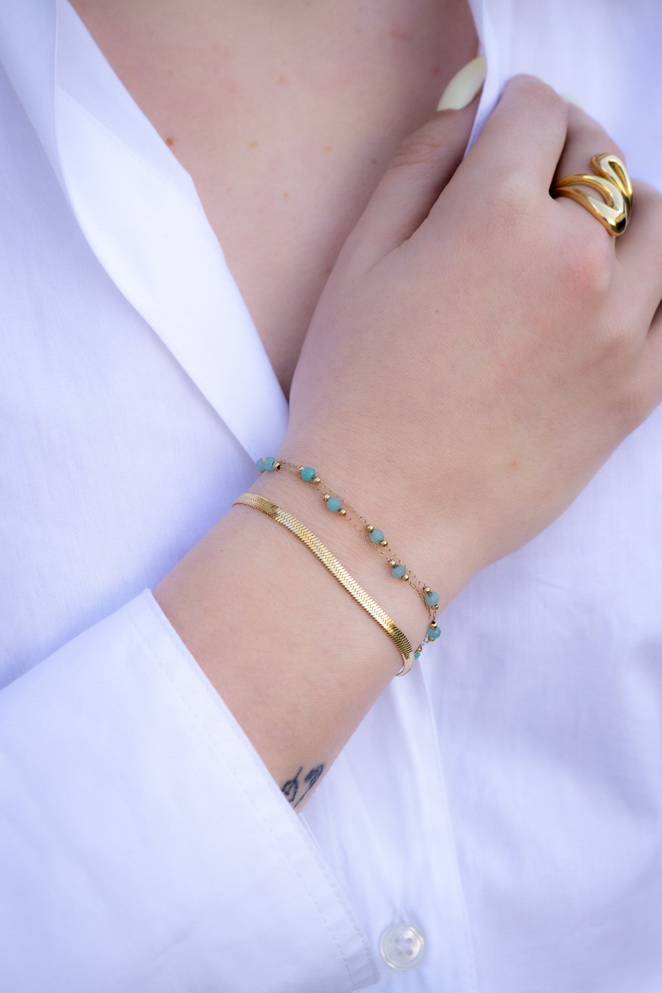 bracelet-doré-acier-inoxydable