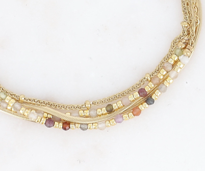 Bracelet Lanzarote "Grenat"