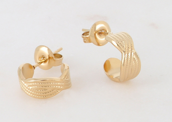 Mini créoles Adélaïde (tresse)