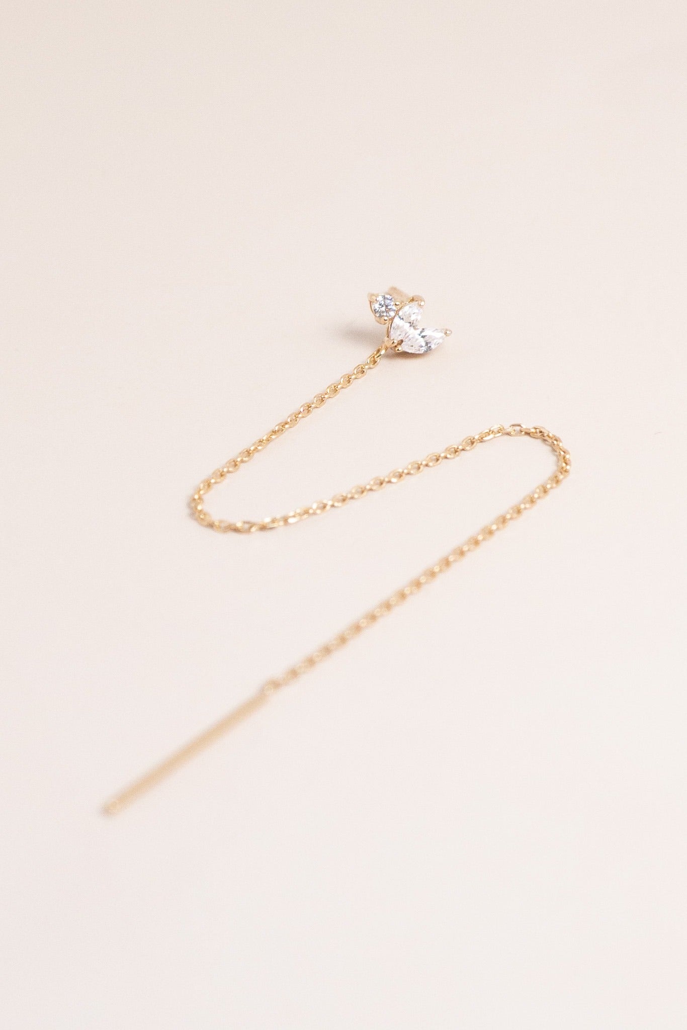 Mono boucle Delphy chaîne Plaqué or