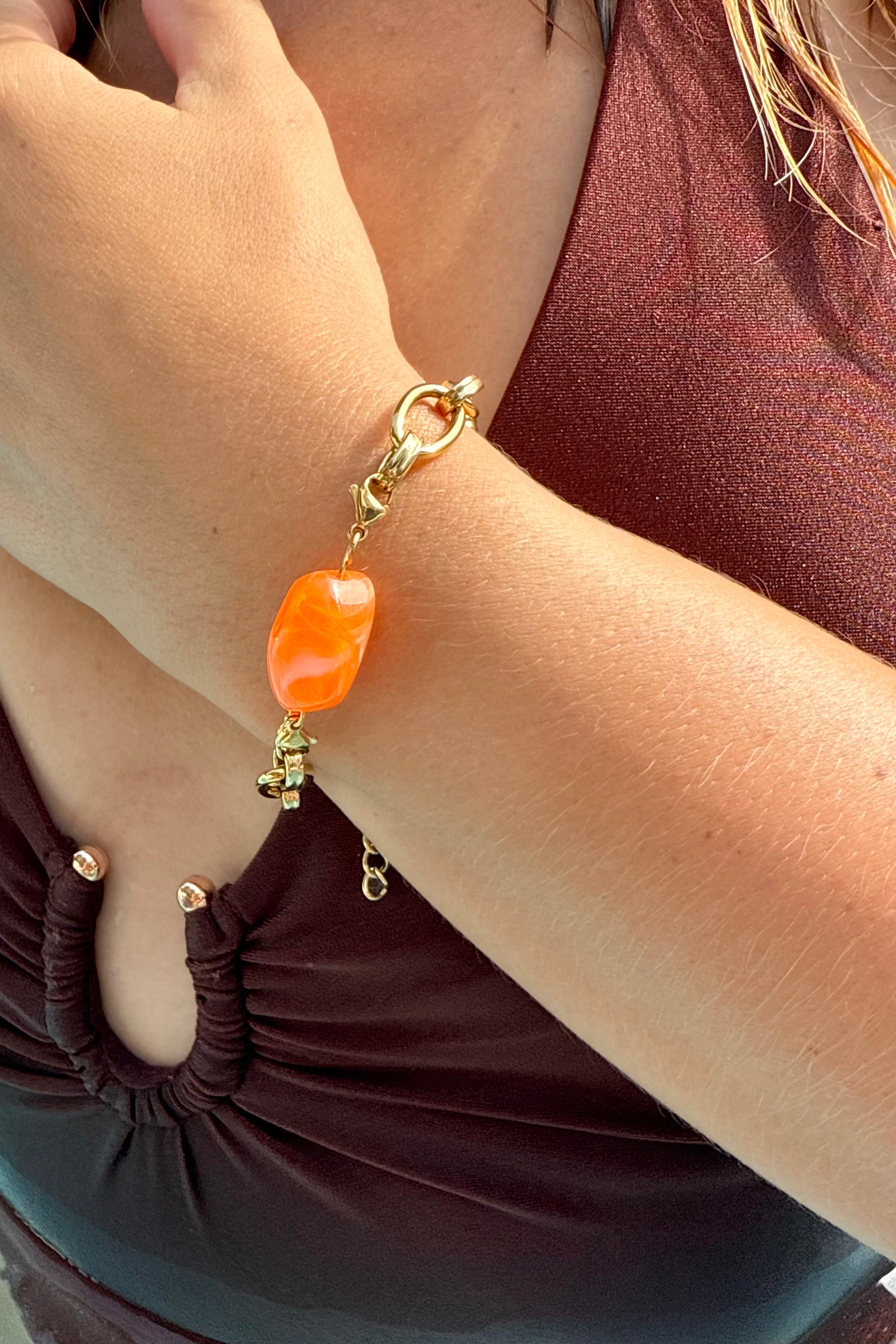 Pierre Éclat “Orange flamboyant” – Irrégulière
