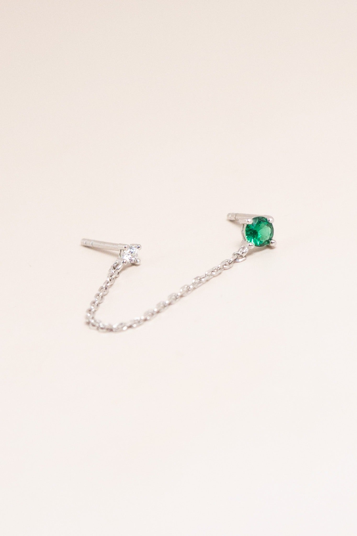 Puce Jana N°2 "Vert" - Argent 925