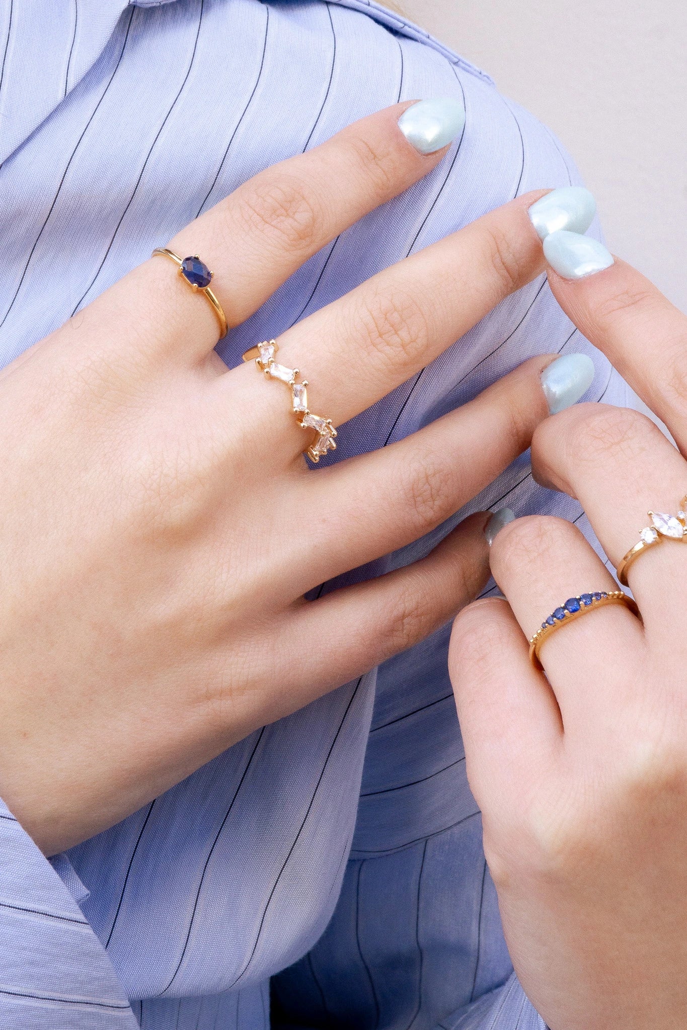 Bague Vigo "Bleu foncé"