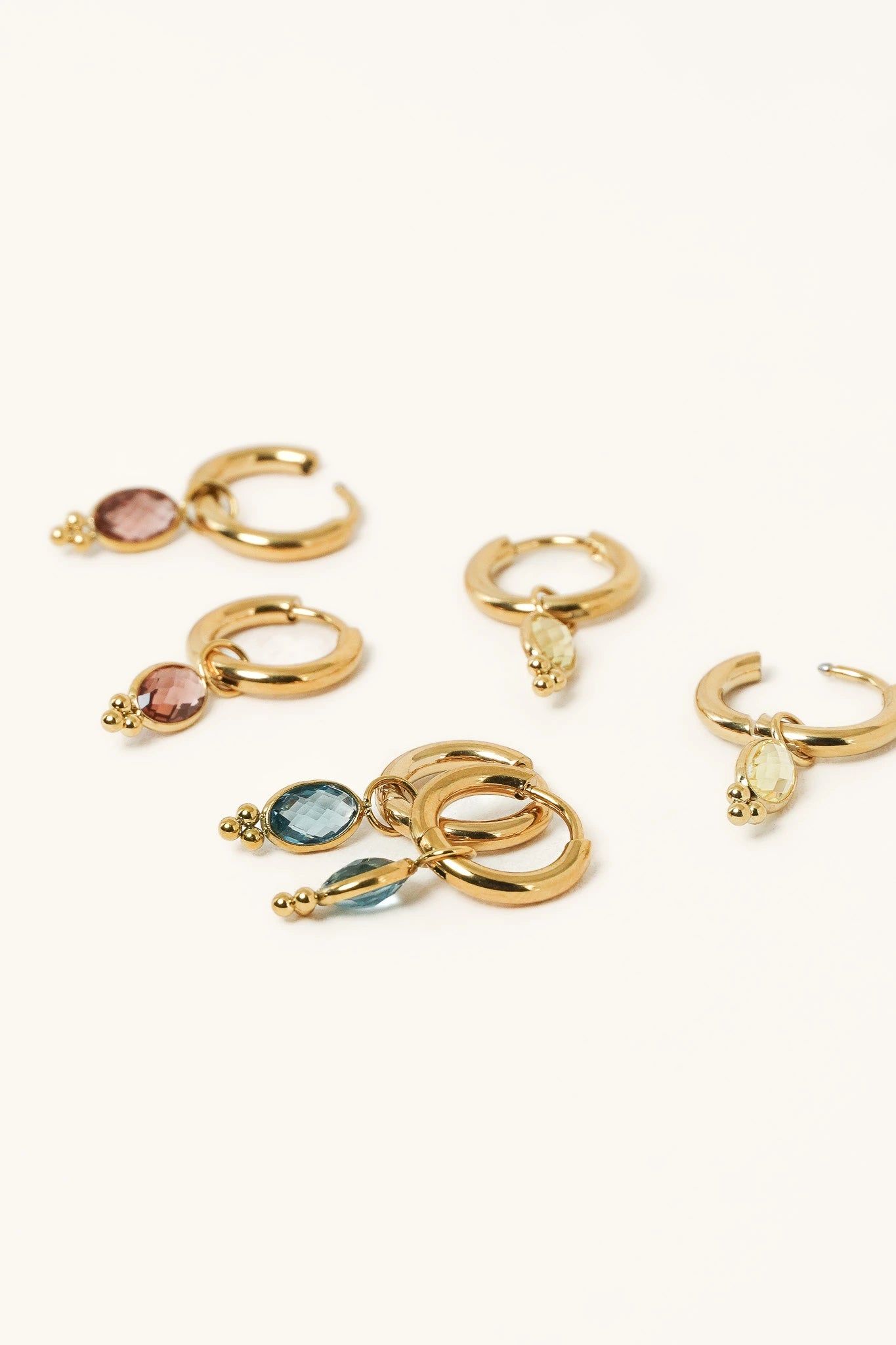Boucles d'oreilles Noelynn "Cristal"