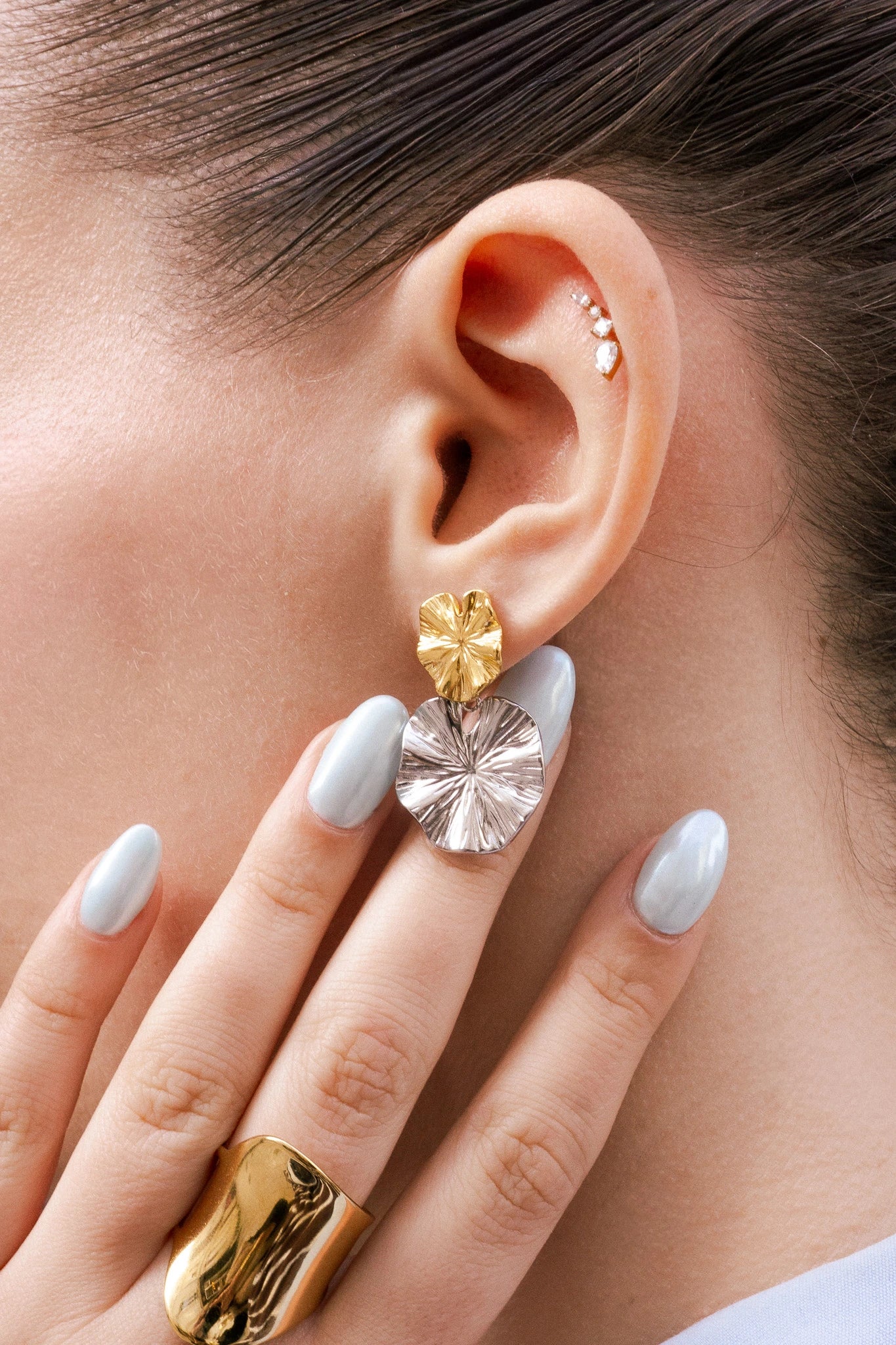 Boucles d'oreilles Nymphéa