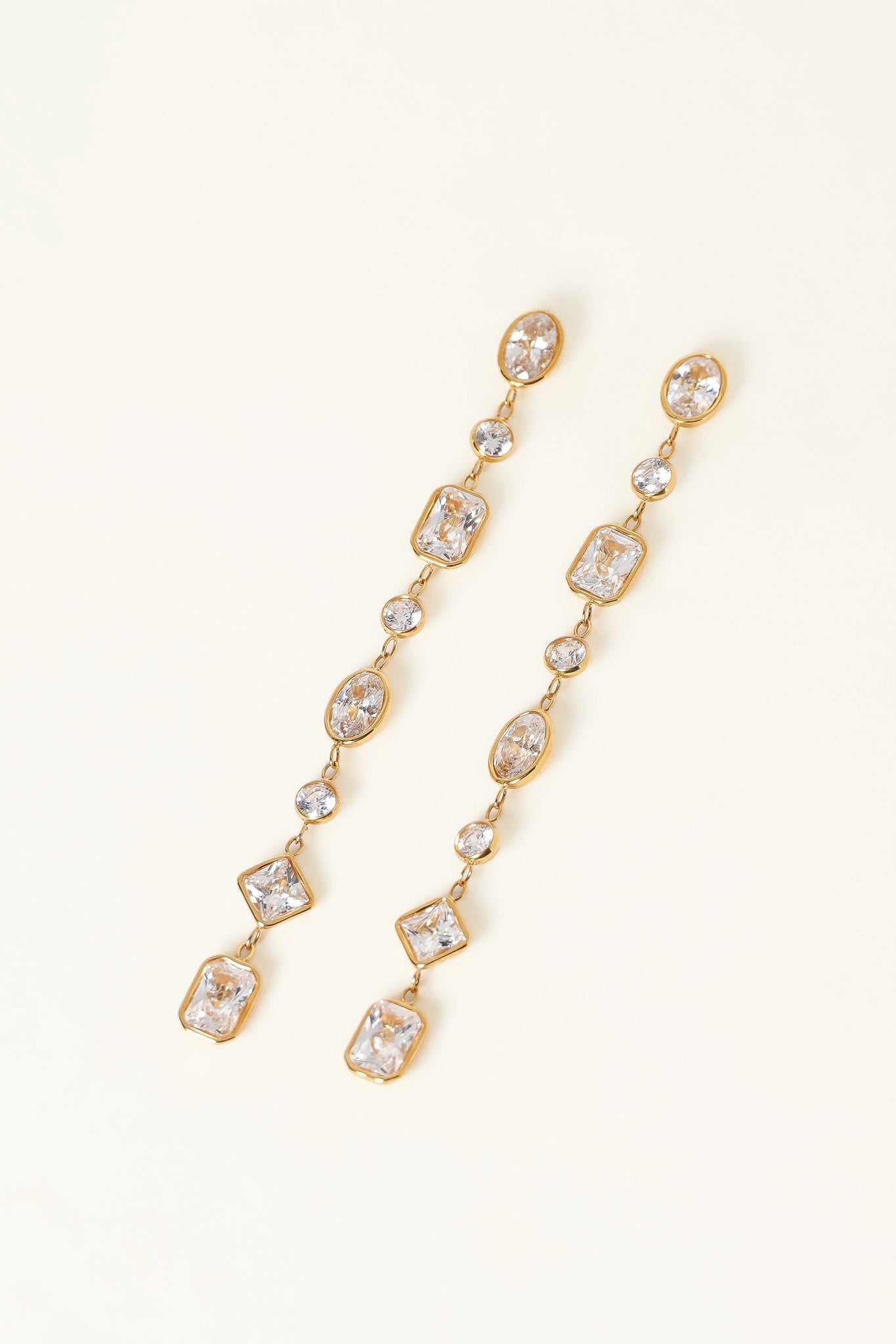 Boucles d'oreilles Safran "Blanc"