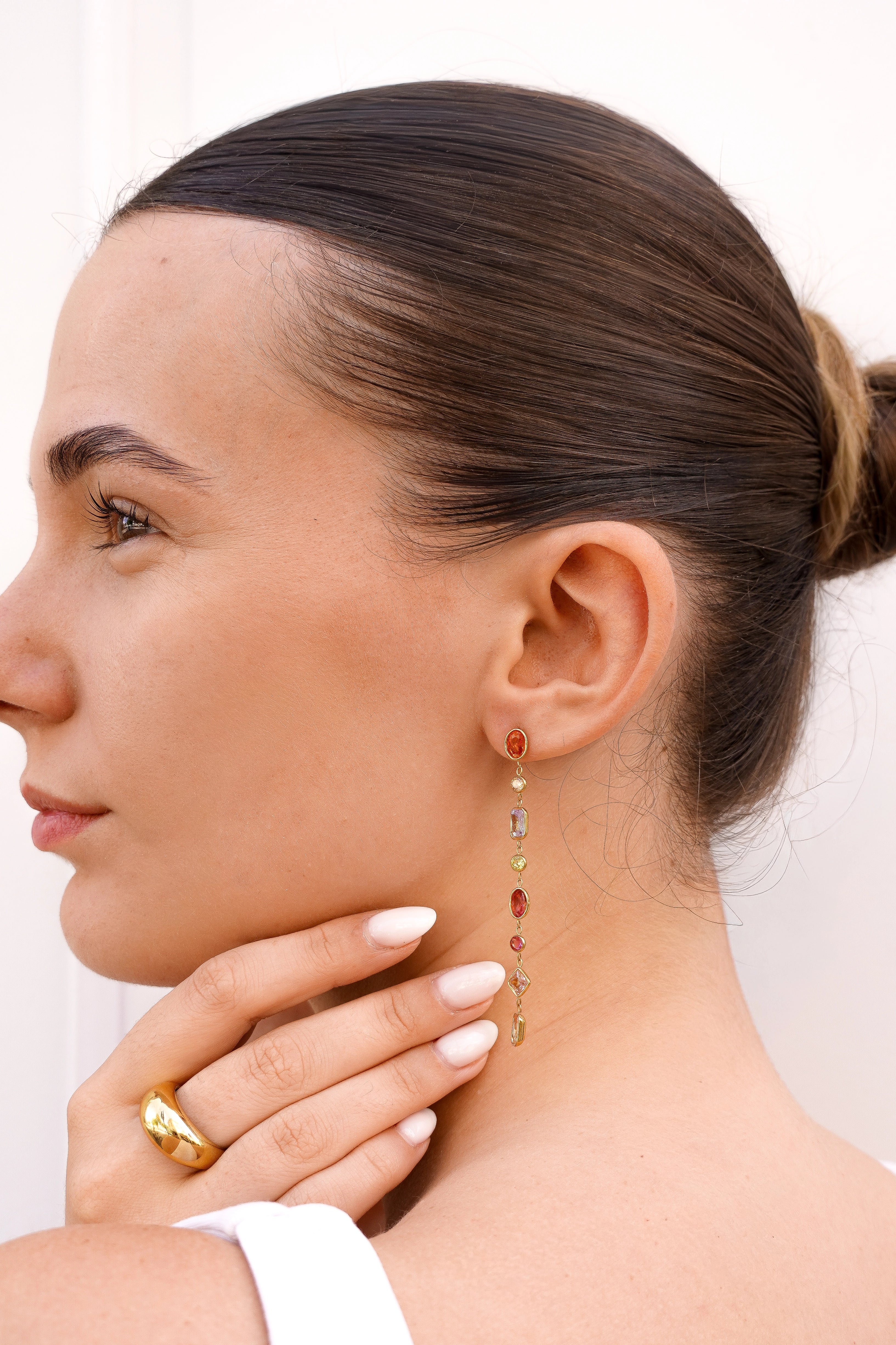 Boucles d'oreilles Safran "Multicolore"