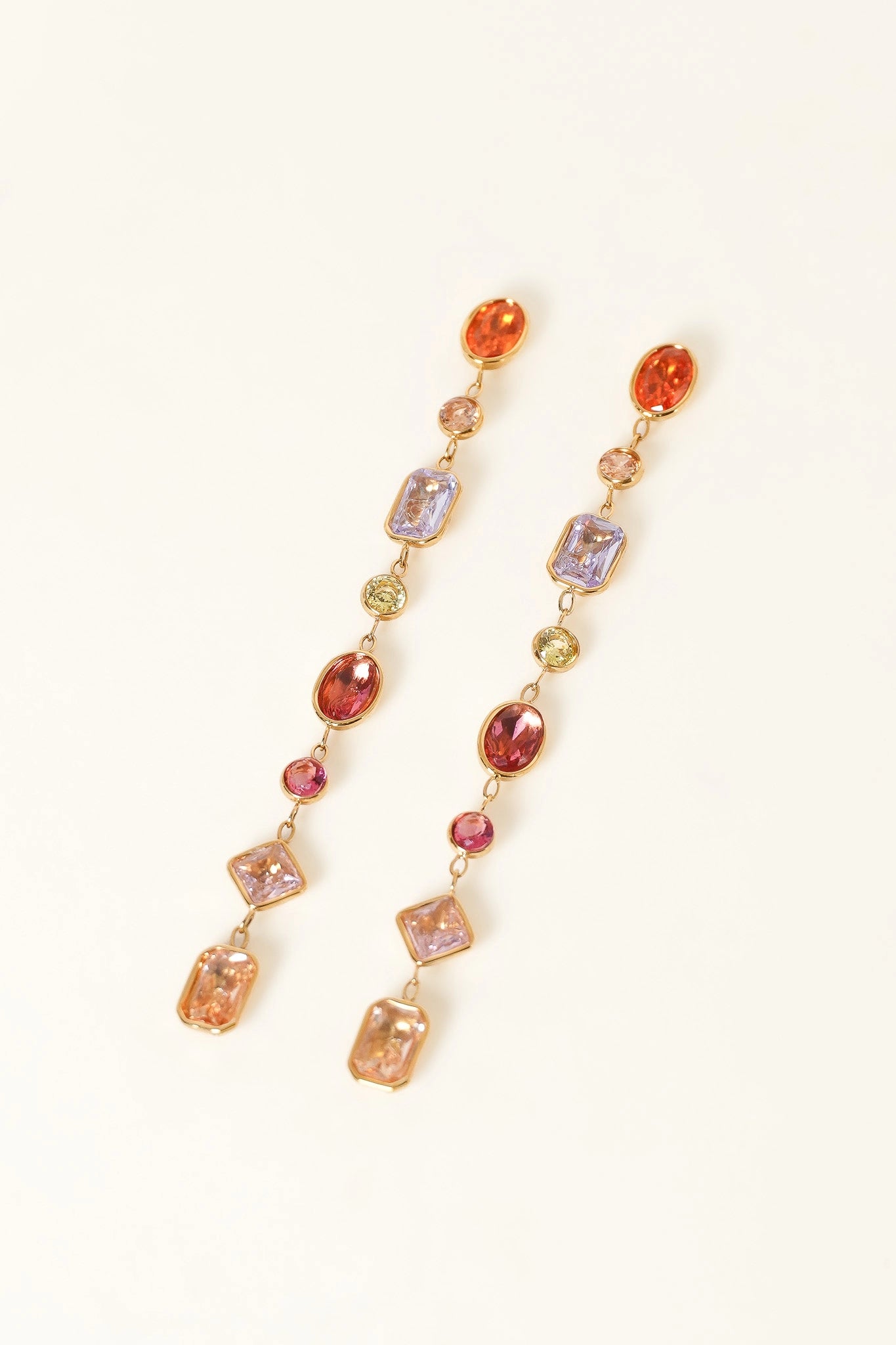 Boucles d'oreilles Safran "Multicolore"
